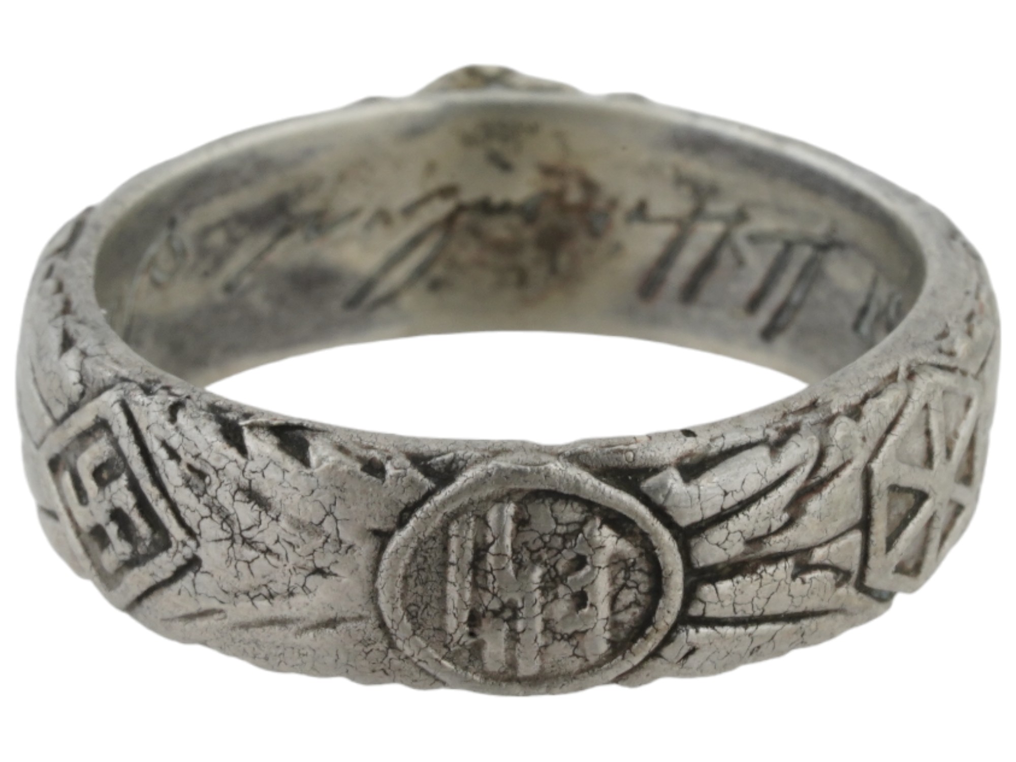 WWII NAZI GERMAN 3RD REICH SS HIMMLER HONOR TYPE RING PIC-5