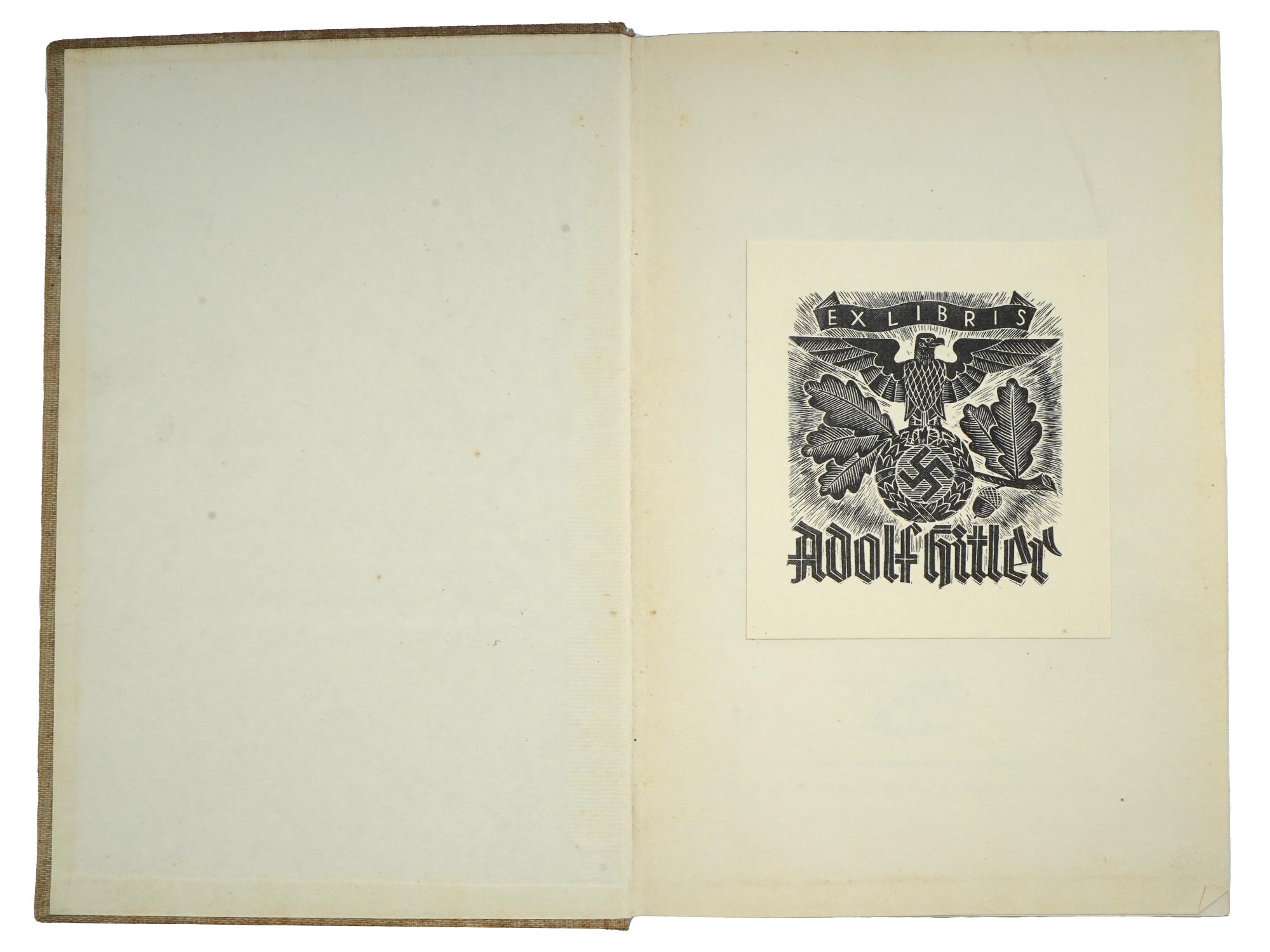 RACIAL SUBJECT BOOK FROM ADOLF HITLERS LIBRARY PIC-0