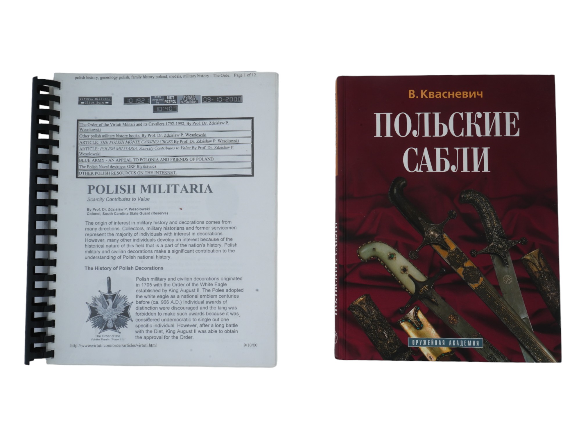 TWO VINTAGE BOOKS ABOUT POLISH MILITARIA PIC-0