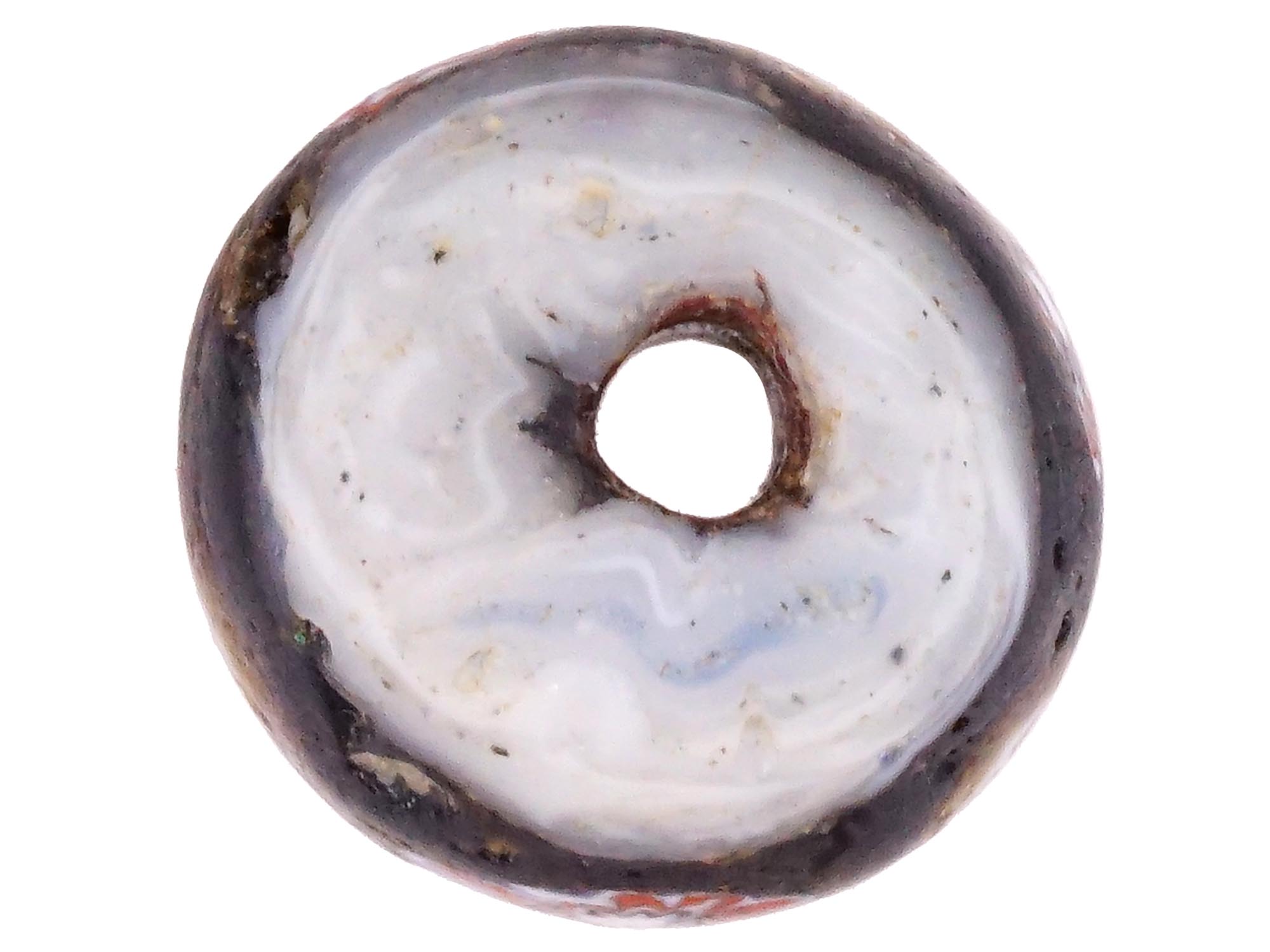 ANCIENT ROMAN MILLEFIORI FACE DESIGN GLASS BEAD PIC-3