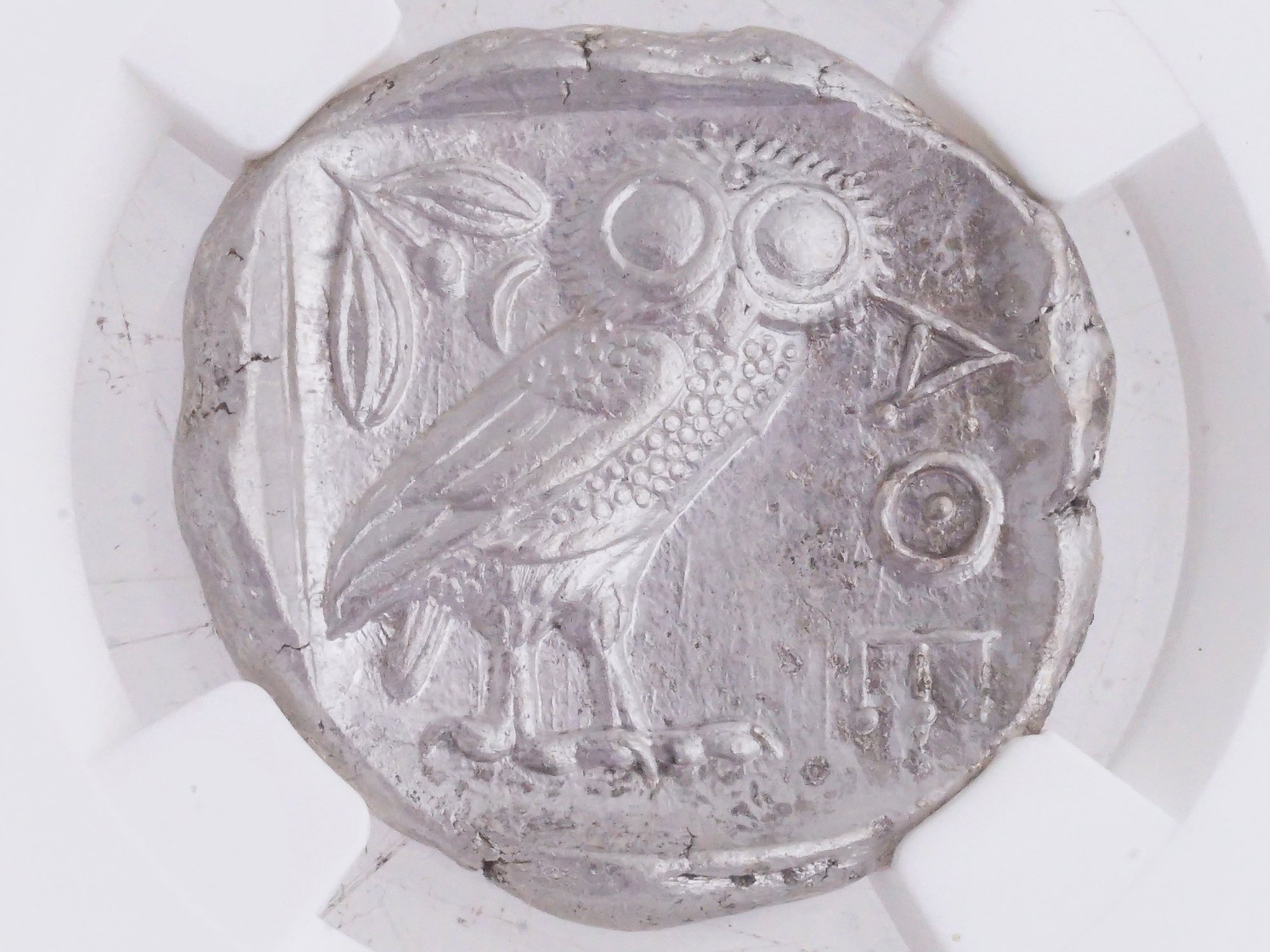 TETRADRACHM MS ATTICA ATHENS SILVER COIN CERTIFIED PIC-2