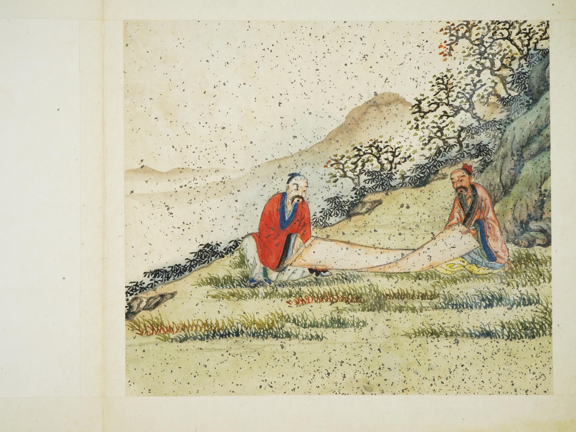 CHINESE 18TH C BOOK W PAINTINGS ATTR TO JIAO BINGZHEN PIC-7