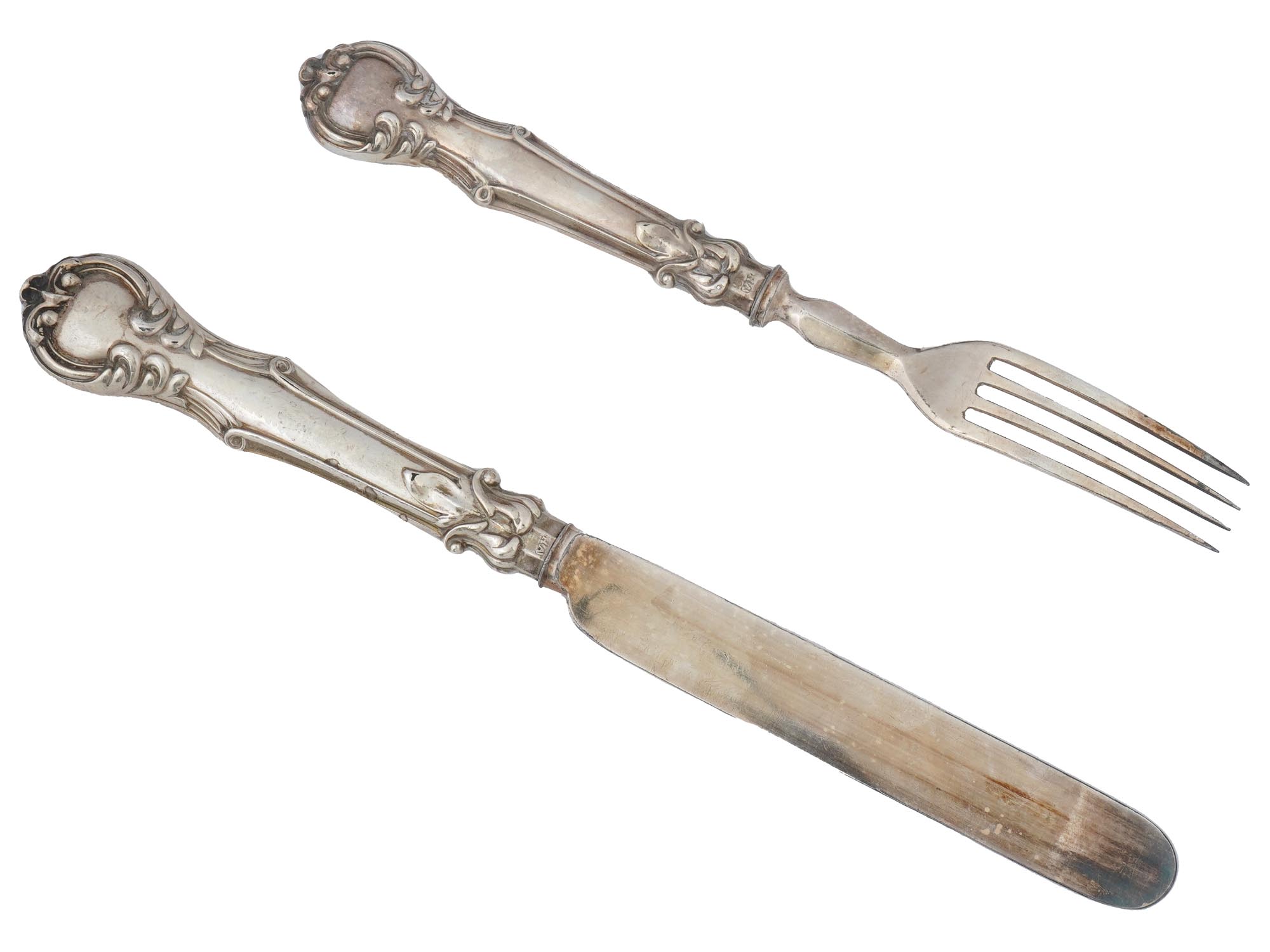 EARLY 20TH C ENGLISH STERLING SILVER FLATWARE SET PIC-5