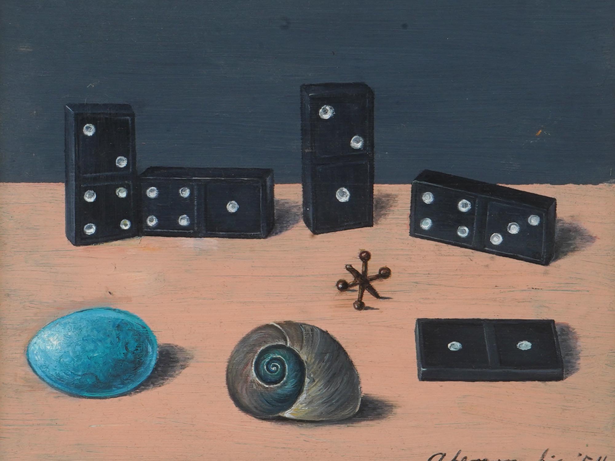 ATTR TO GERTRUDE ABERCROMBIE STILL LIFE OIL PAINTING PIC-1