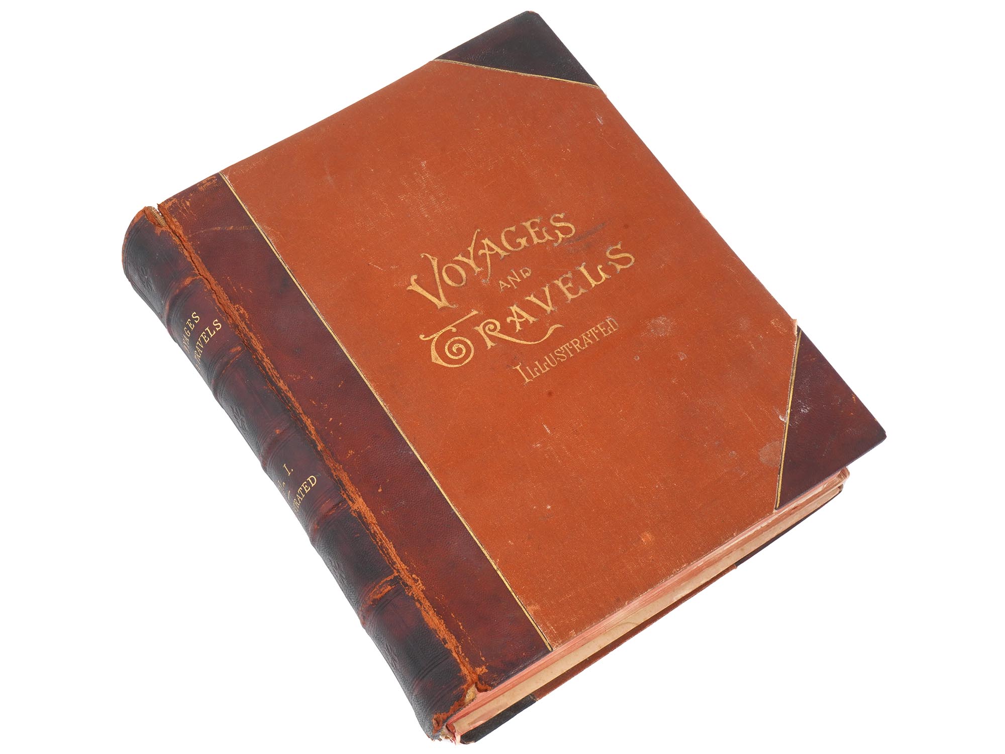 ANTIQUE AMERICAN VOYAGES AND TRAVELS VOLUME I BOOK PIC-0