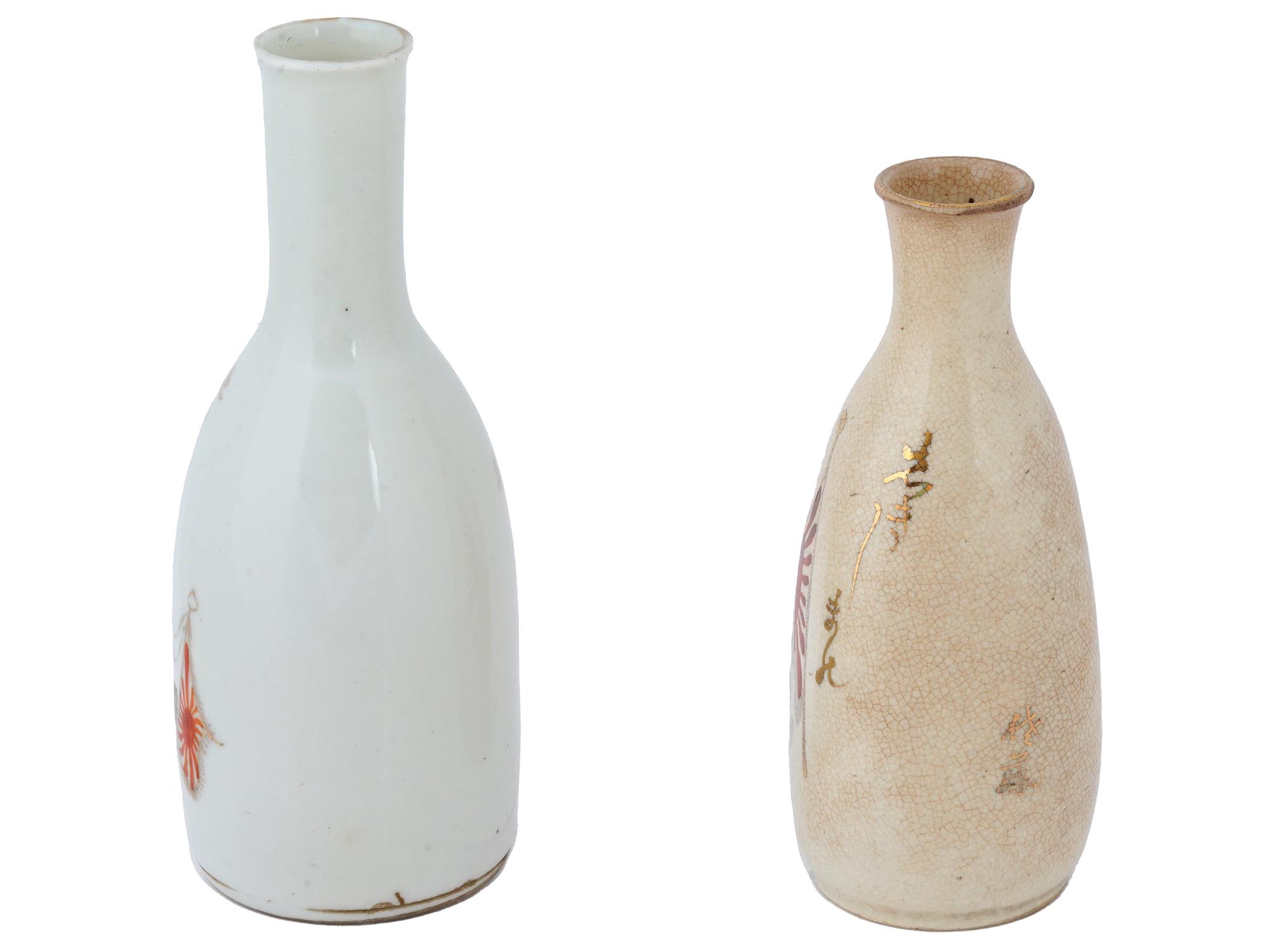 WWII ERA MILITARY JAPANESE POTTERY SAKE BOTTLES PIC-2