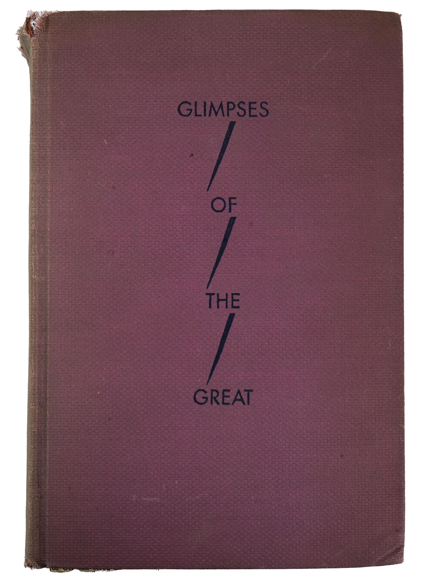 GLIMPSES OF THE GREAT BOOK BY G.S. VIERECK SIGNED PIC-1