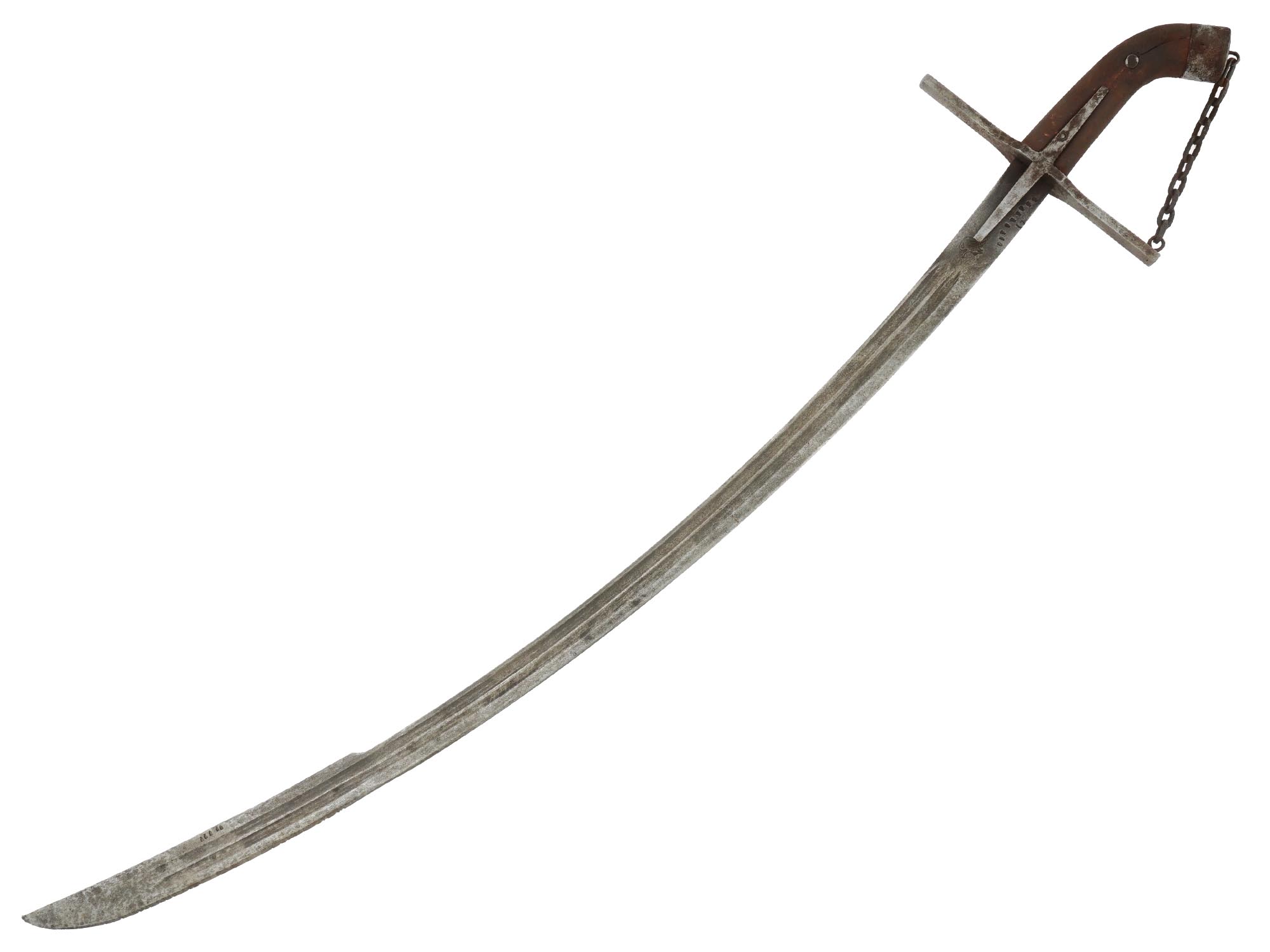 19TH CEN POLISH HUSSARS BLACK SABER KARABELA SWORD PIC-0