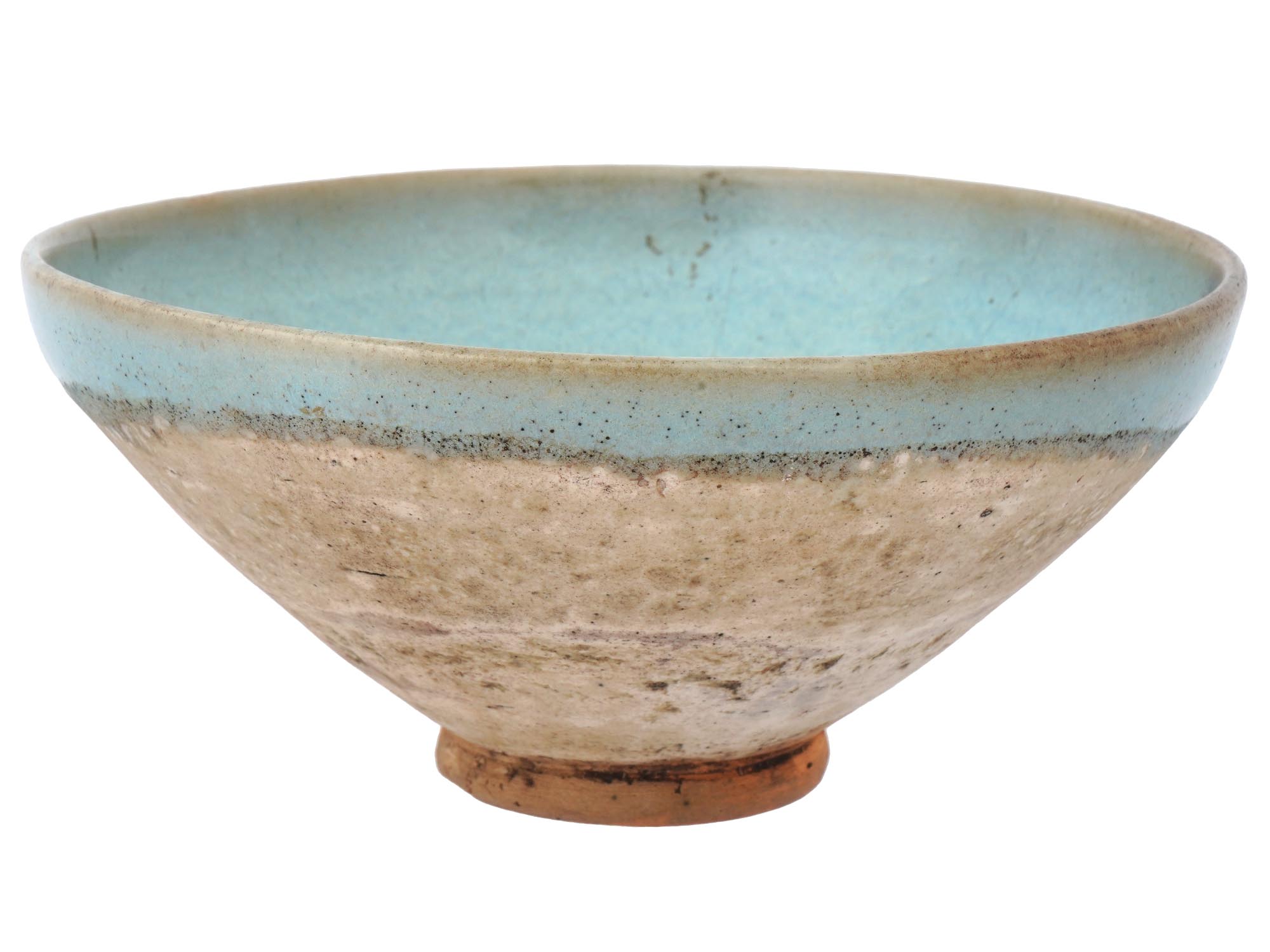 CHINESE YUAN OR MING DYNASTY JUN GLAZED CERAMIC BOWL PIC-3