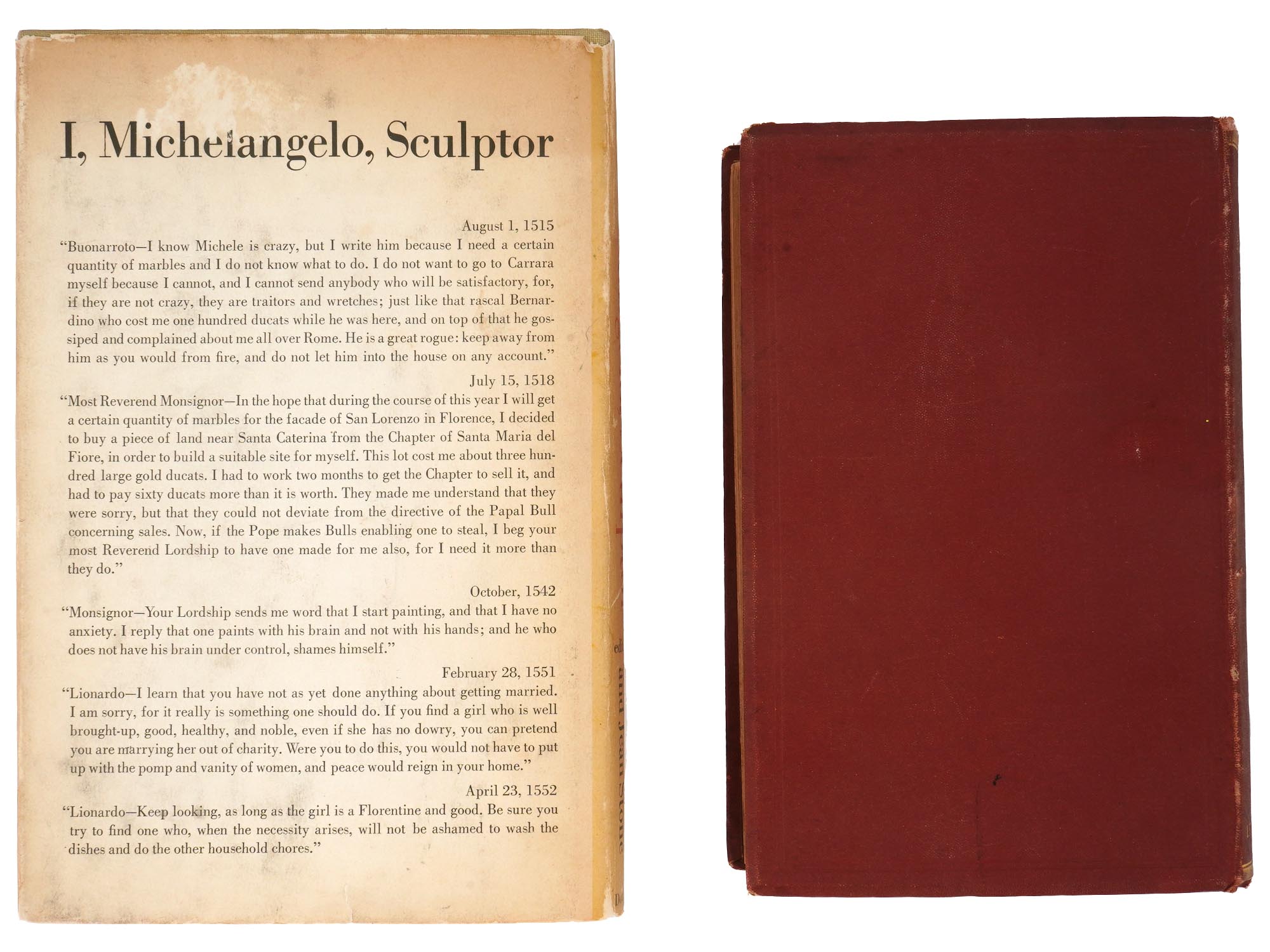 ANTIQUE AND VINTAGE BIOGRAPHY BOOKS MICHELANGELO PIC-1