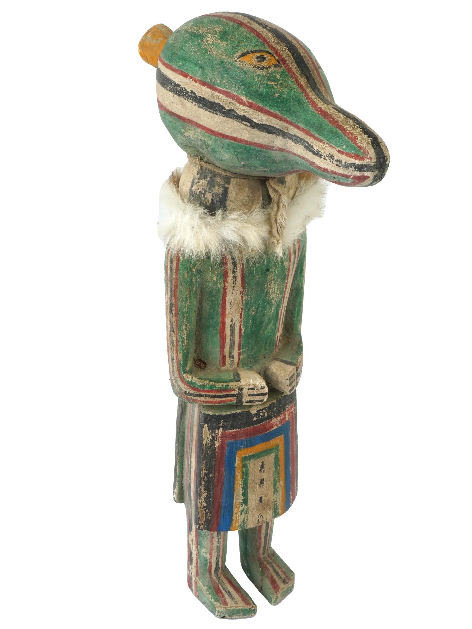 NATIVE AMERICAN HOPI KATSINA CROCODILE FACED FIGURE PIC-0