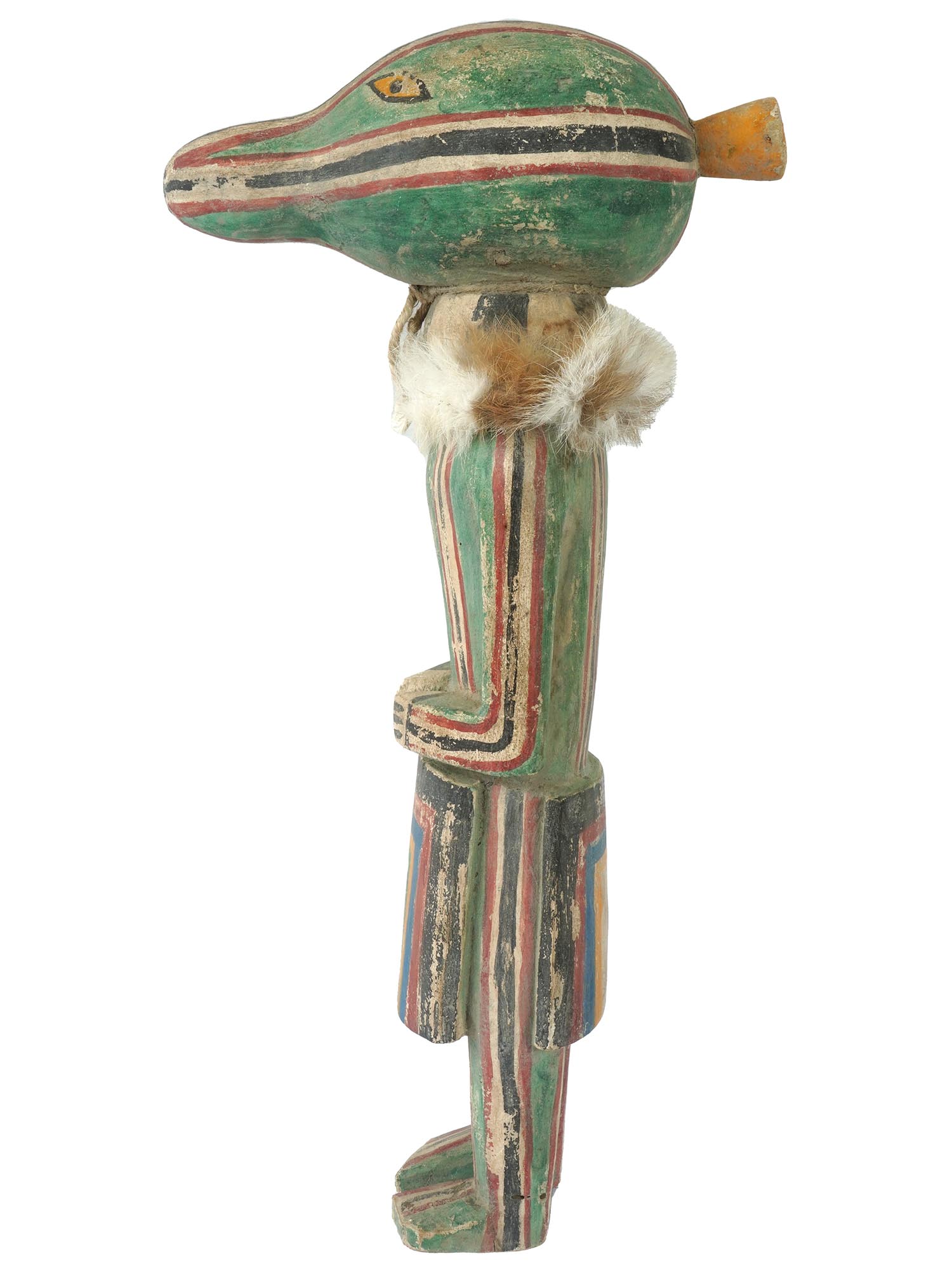 NATIVE AMERICAN HOPI KATSINA CROCODILE FACED FIGURE PIC-2