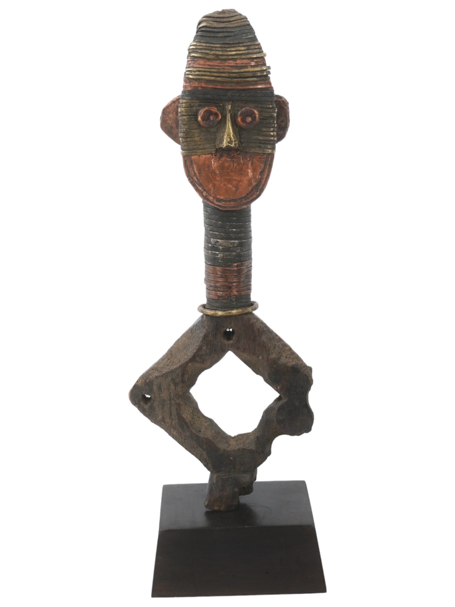 AFRICAN KOTA PEOPLES OBAMBA GUARDIAN RELIQUARY FIGURE PIC-1