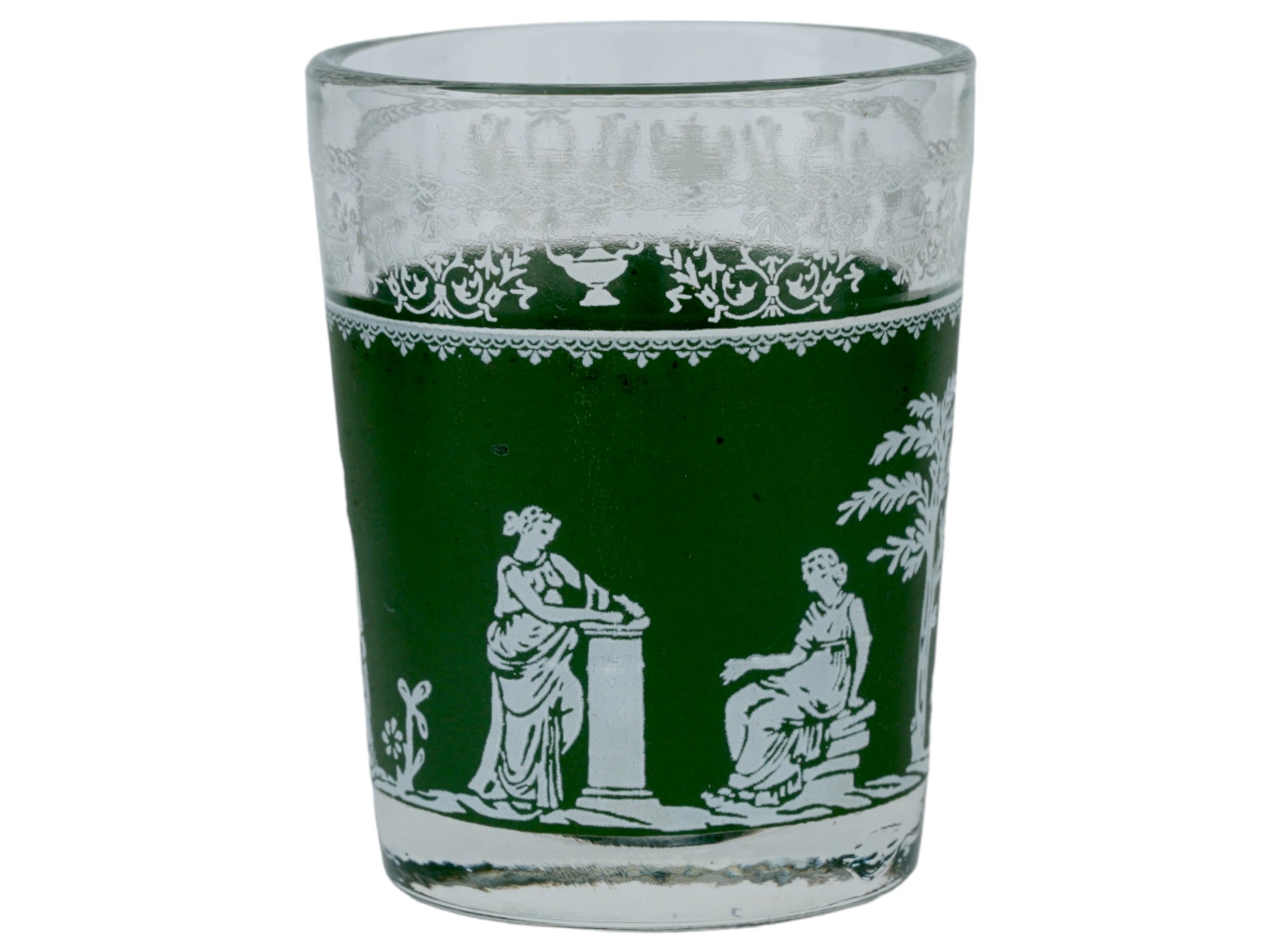 JEANETTE GLASS CO WEDGWOOD HELLENIC SHOT GLASSES PIC-7