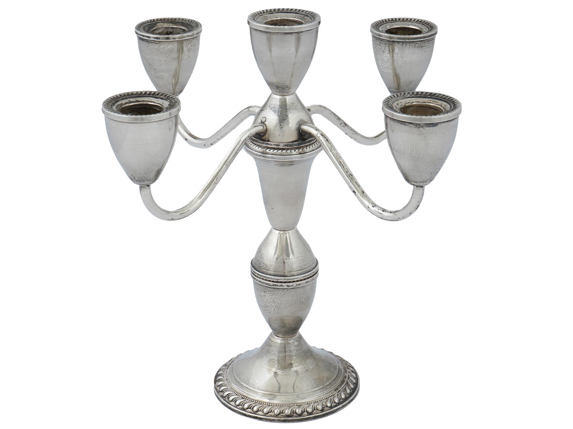 AMERICAN DUCHIN WEIGHTED STERLING SILVER CANDELABRA PIC-0