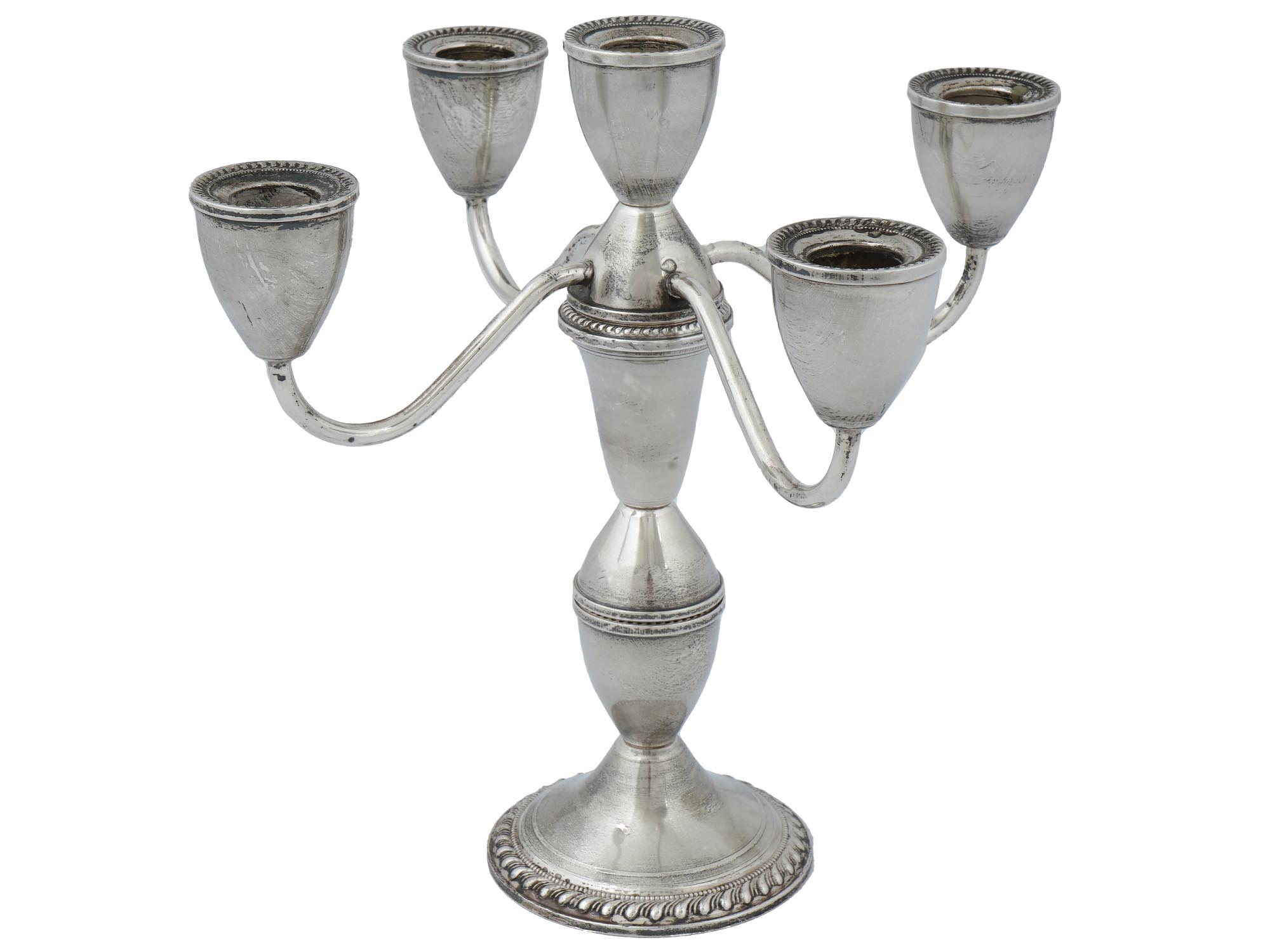 AMERICAN DUCHIN WEIGHTED STERLING SILVER CANDELABRA PIC-3