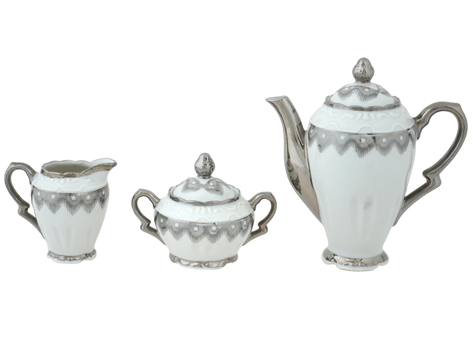 GERMAN BAVARIAN PORCELAIN TEA SET JOLLIS SALVREAM PIC-5