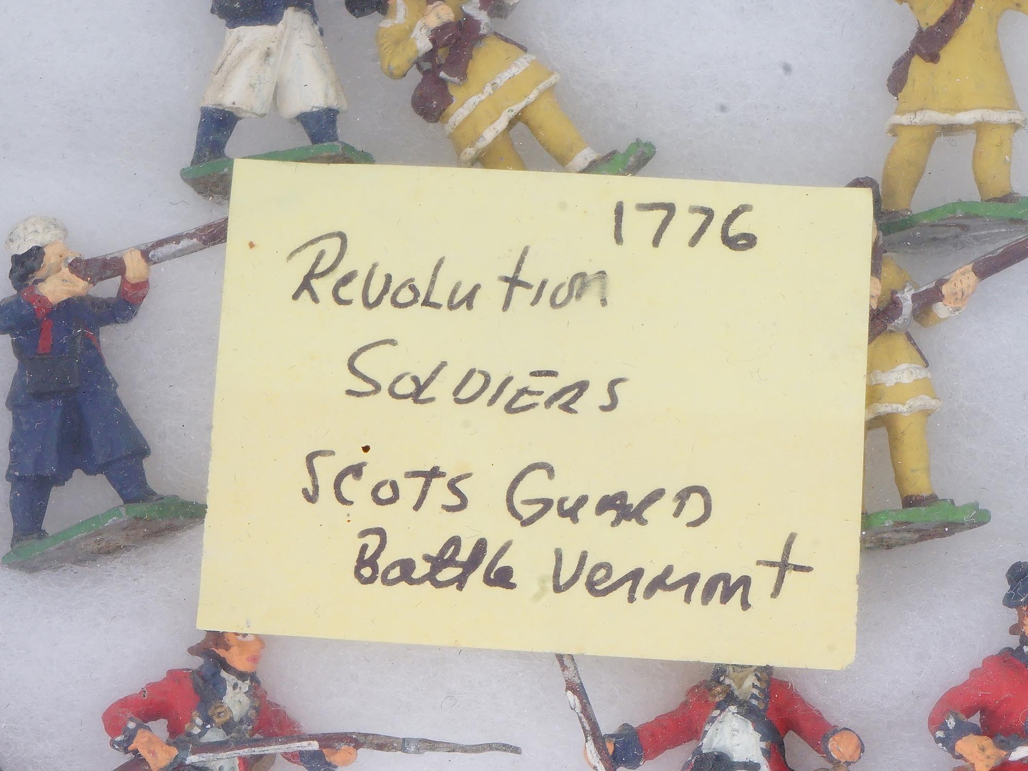 ANTIQUE MILITARY TOY SOLDIERS 1776 AMERICAN REVOLUTION PIC-7