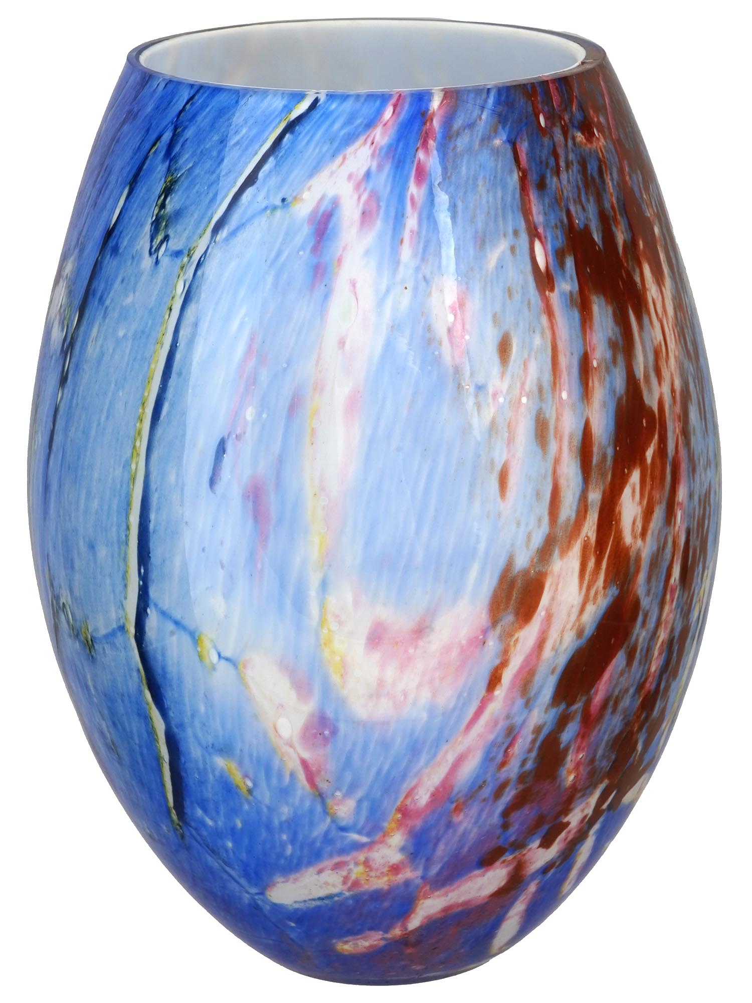 MODERN ITALIAN MURANO HAND BLOWN ART GLASS VASE PIC-0