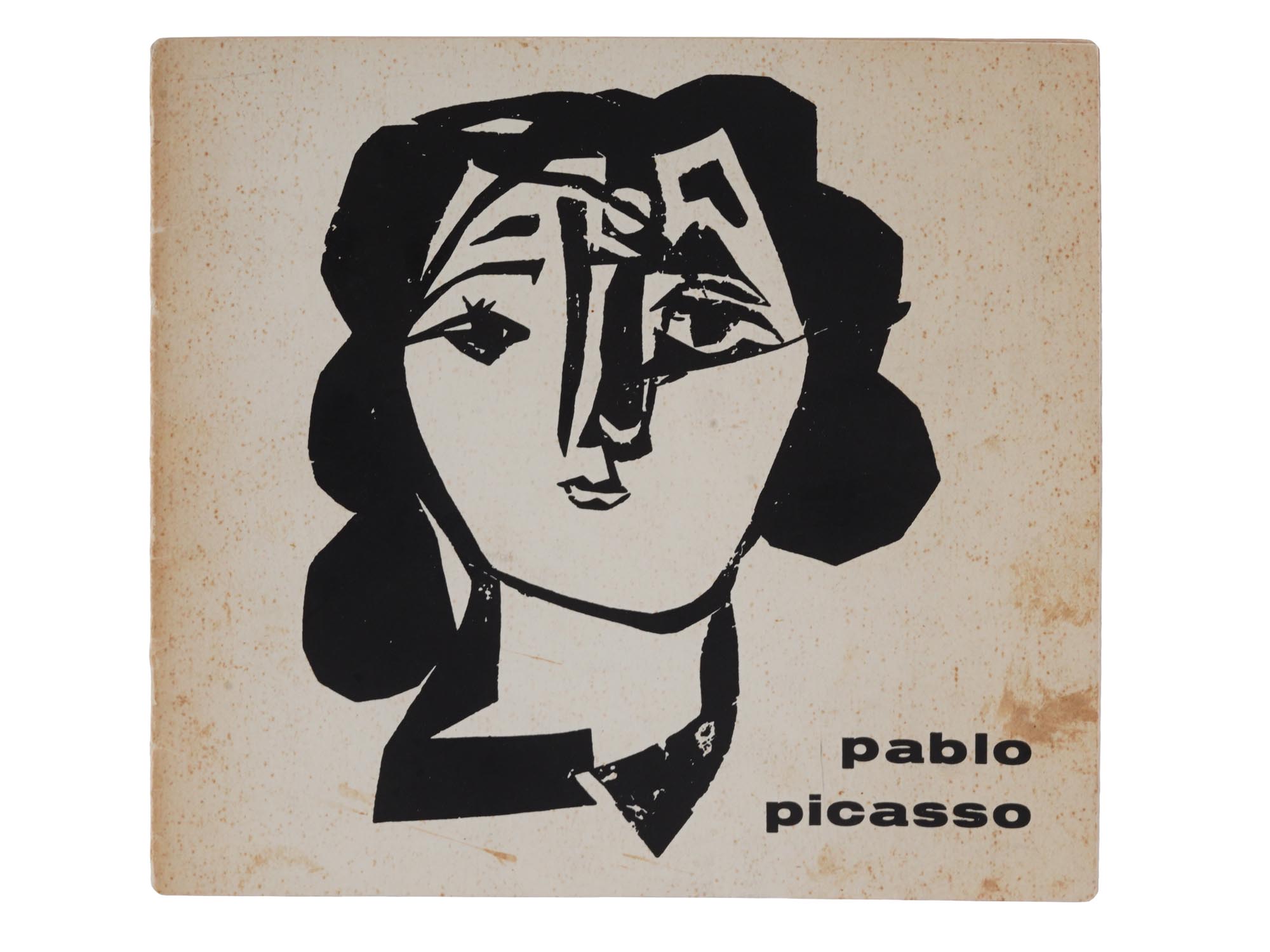 AFTER PICASSO DRAWING AND DEDICATION ON A CATALOGUE 1961 PIC-0