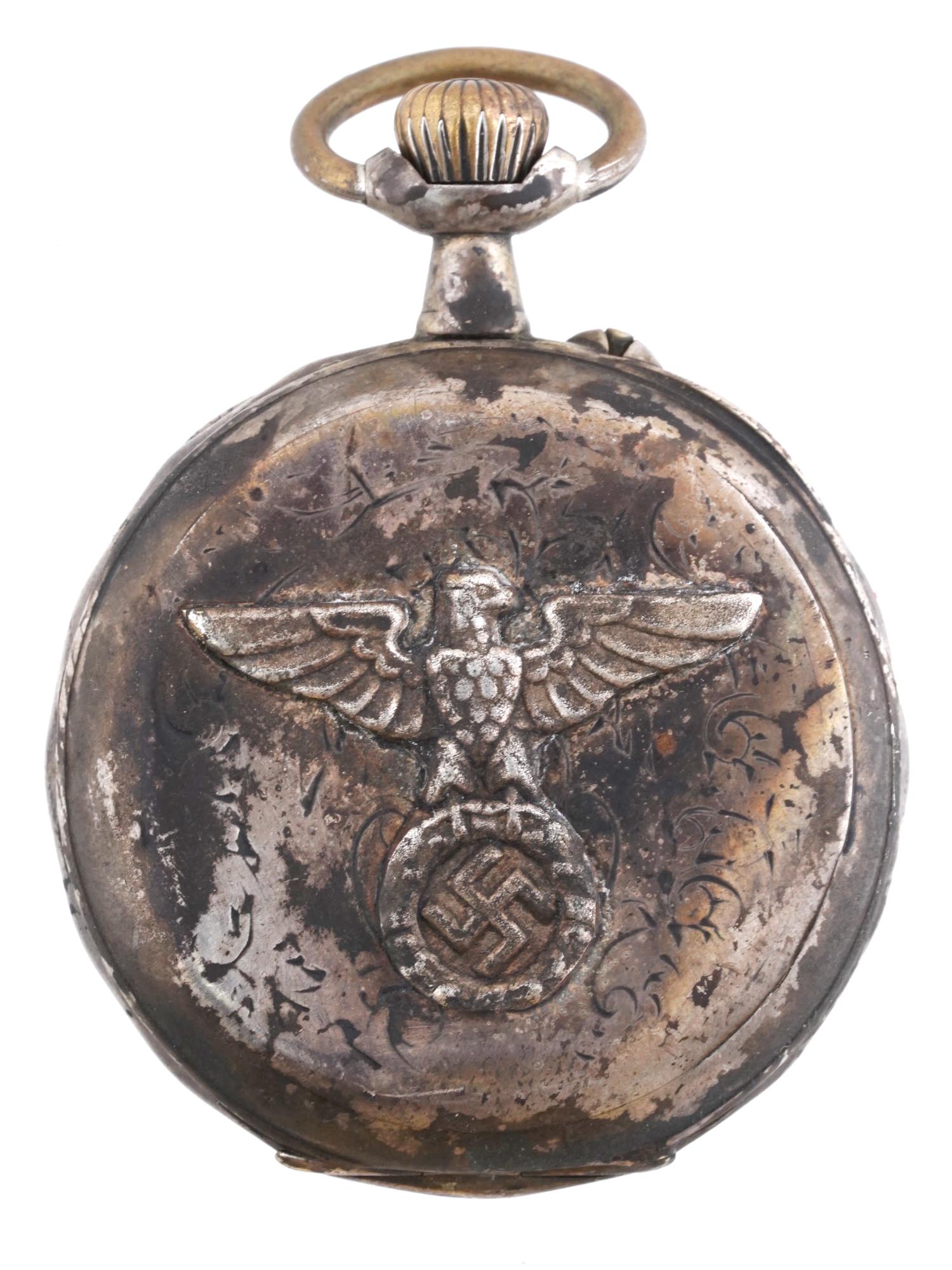 WWII MODEL NAZI GERMAN DAP OFFICIALS POCKET WATCH PIC-1