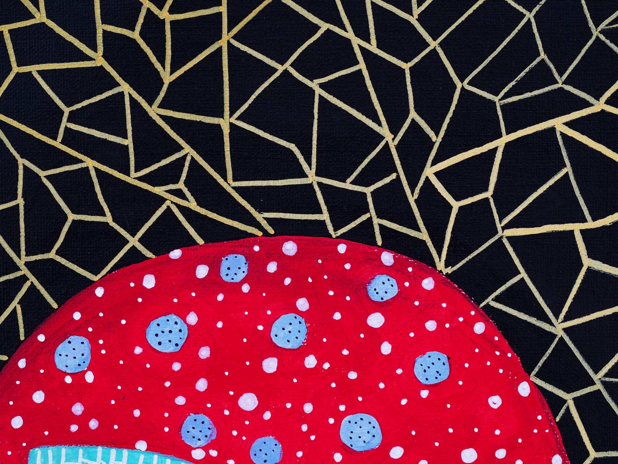 MODERN JAPANESE PAINTING HAT ATTR YAYOI KUSAMA PIC-3