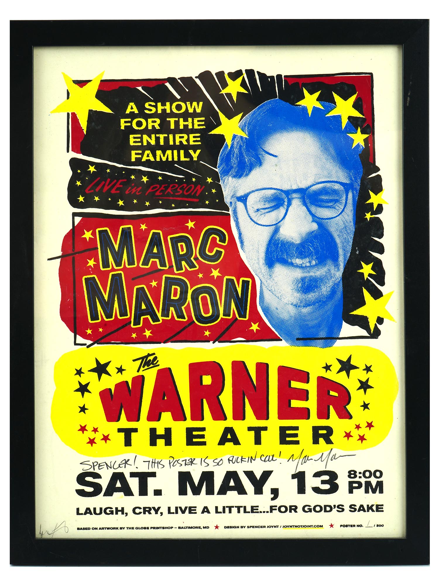 LTD POSTER FOR MARC MARON AMERICAN ACTOR SIGNED PIC-0