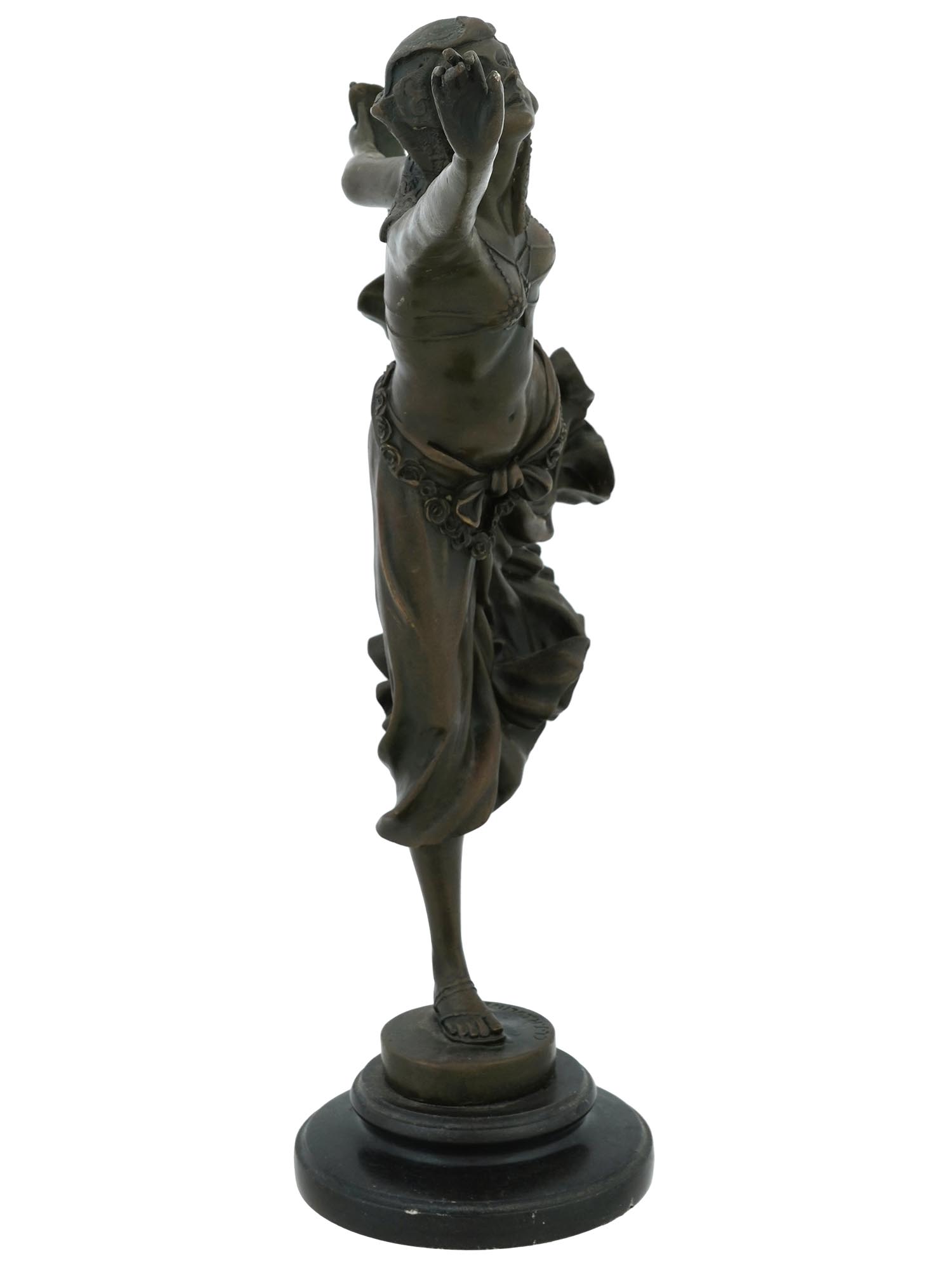 FRENCH DANCER BRONZE SCULPTURE AFTER CLAIRE COLINET PIC-2