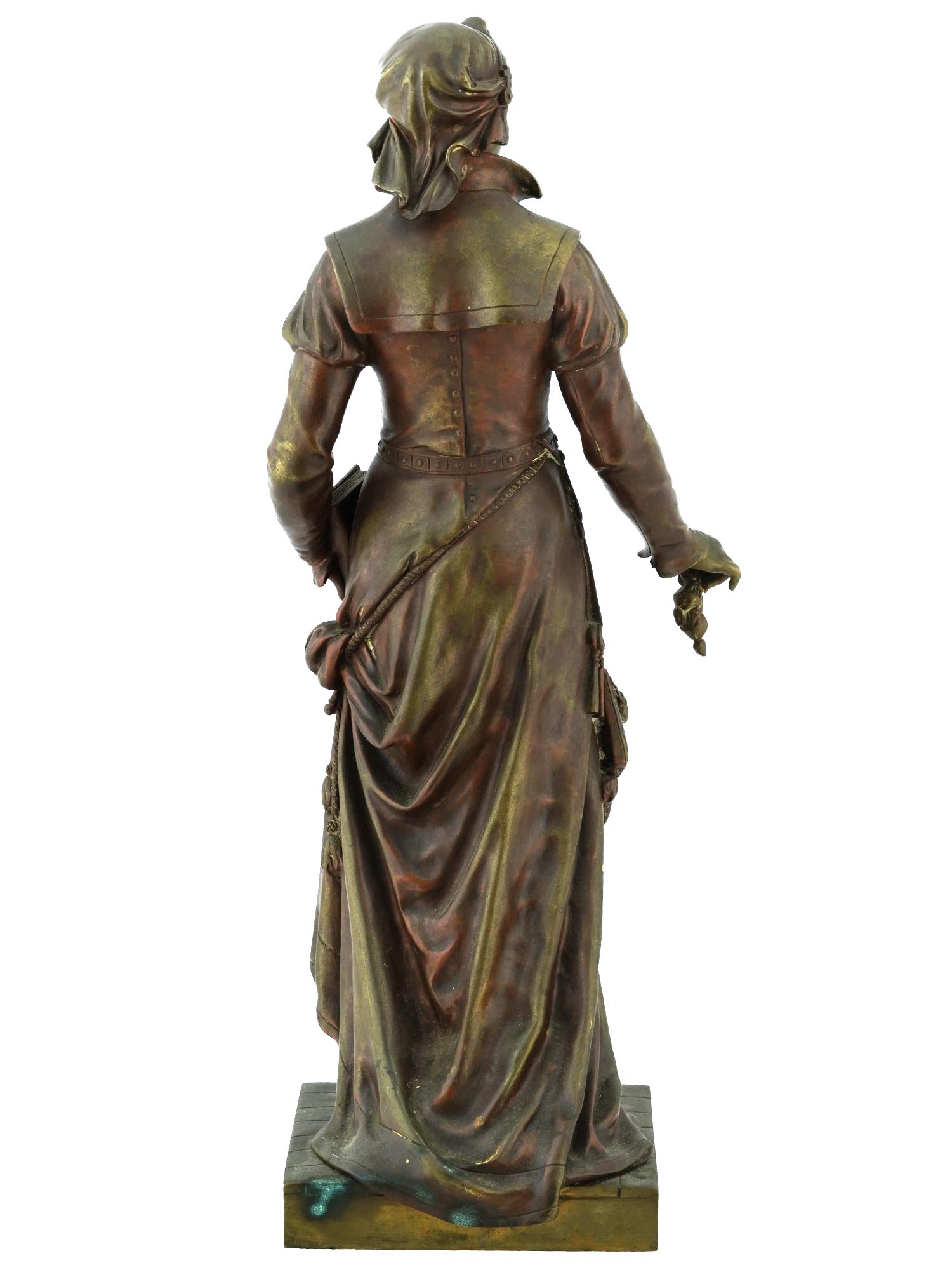 FRENCH BRONZE SCULPTURE AFTER JEAN LOUIS GREGOIRE PIC-3