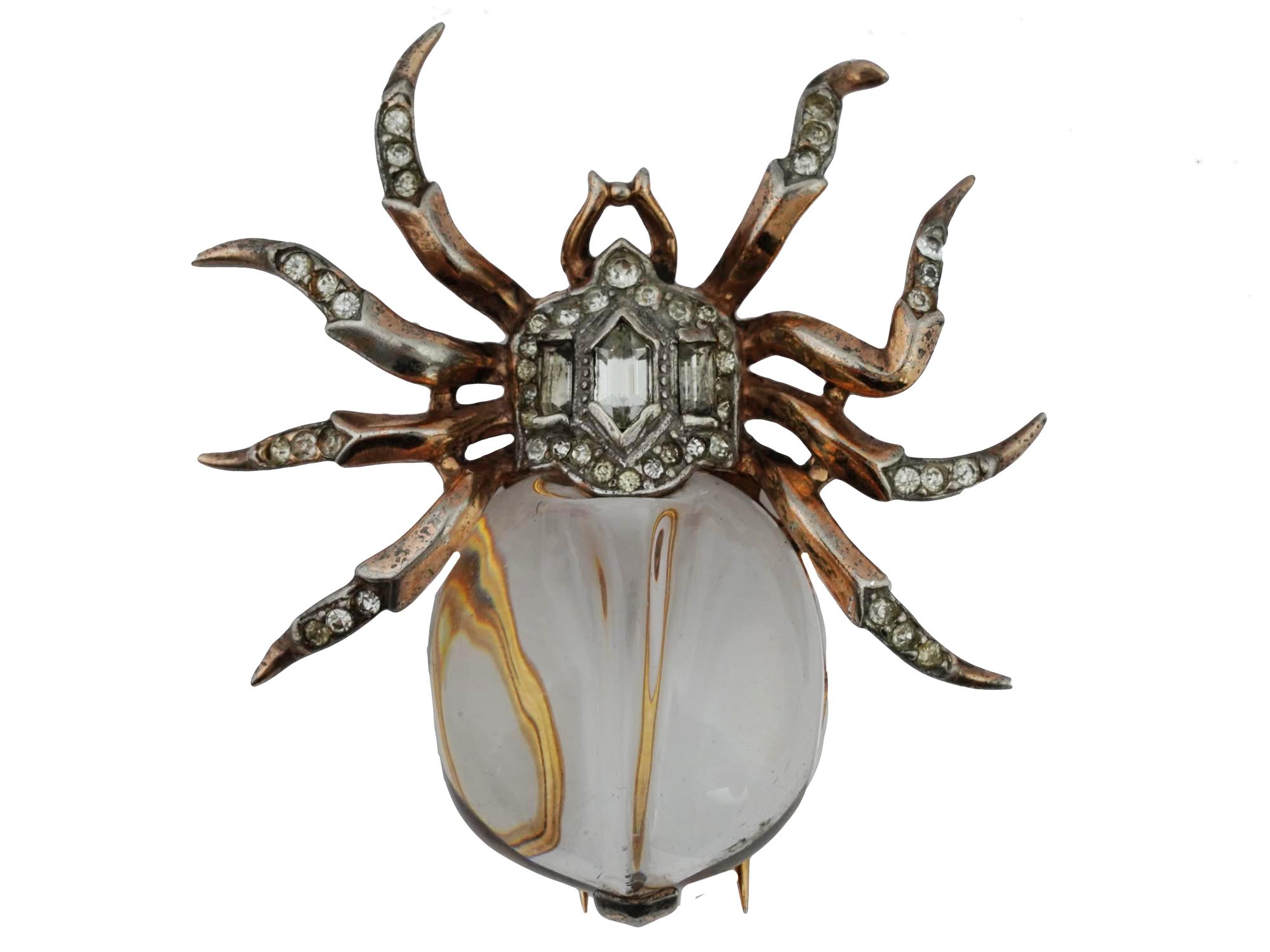 TRIFARI JELLY BELLY SPIDER COSTUME JEWELRY CLIP PIC-0