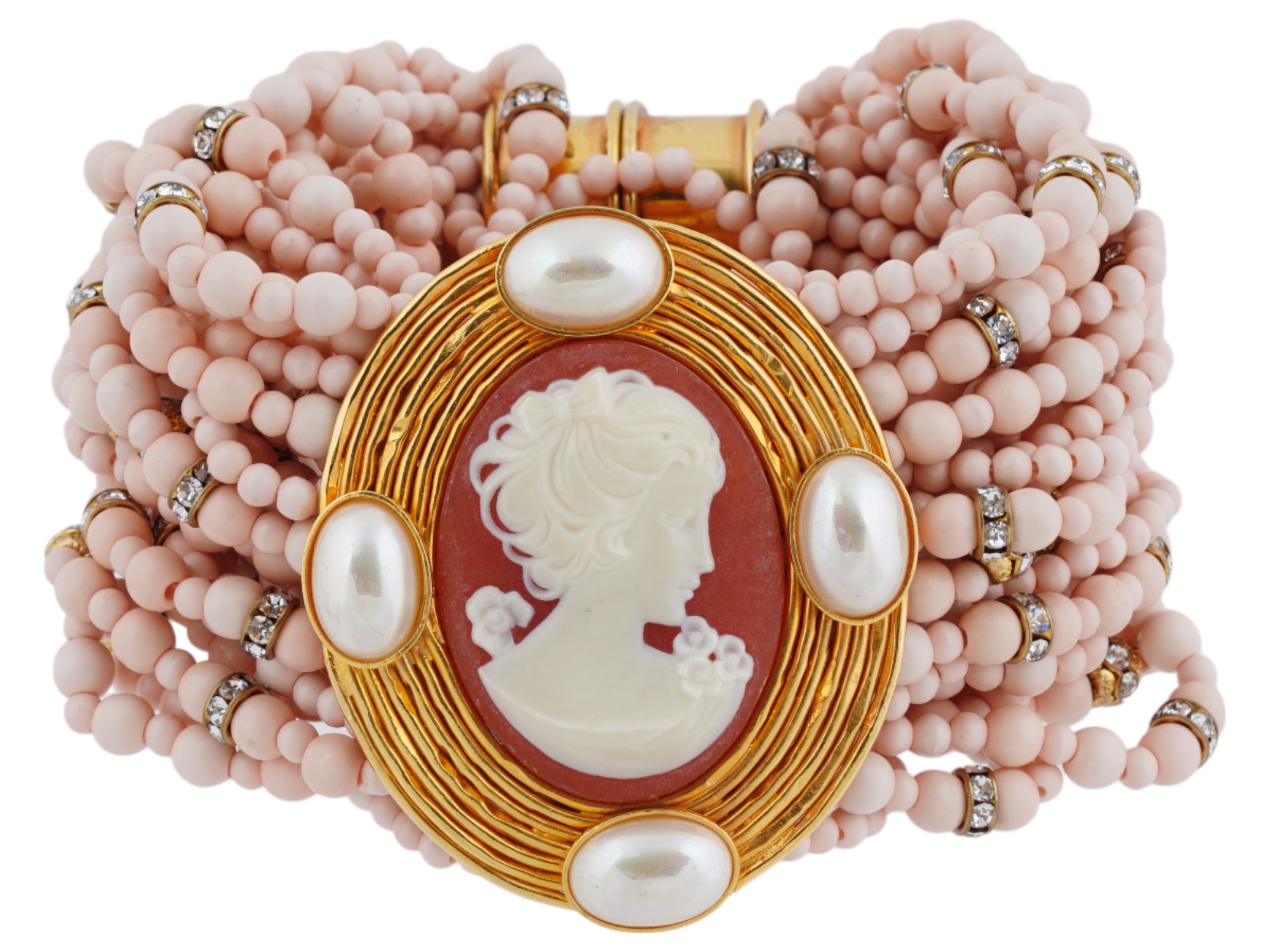 ITALIAN BRACELET WITH CAMEO BY VALENTINO GARAVANI PIC-0