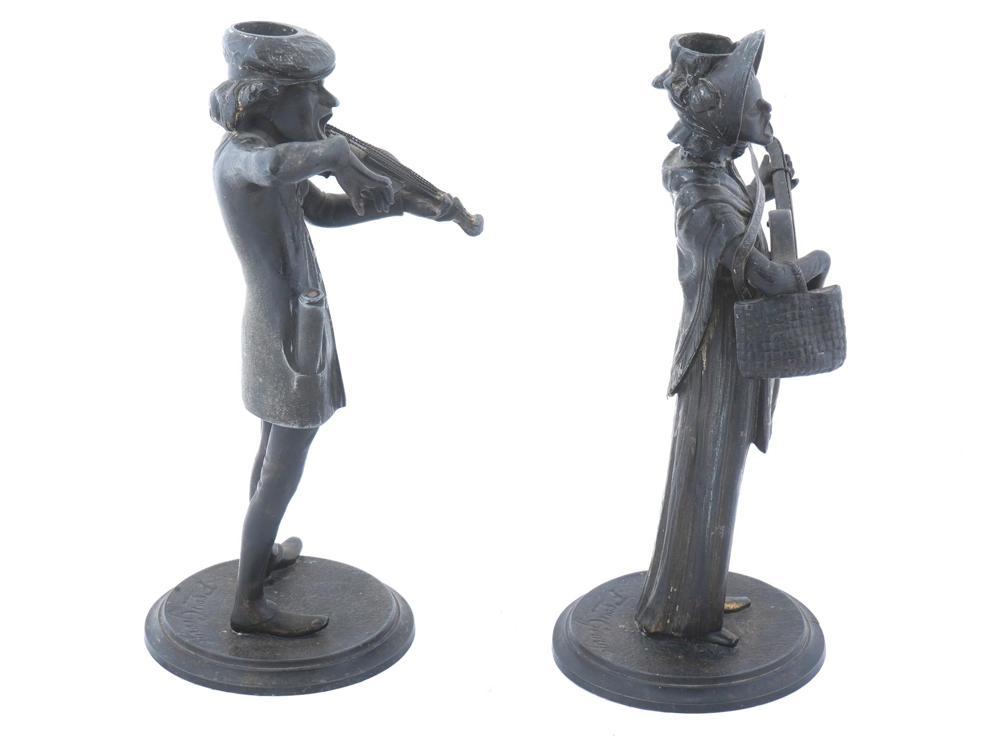 FRENCH SCULPTURES OF MUSICIANS AFTER FRANCOIS GEORGE PIC-3