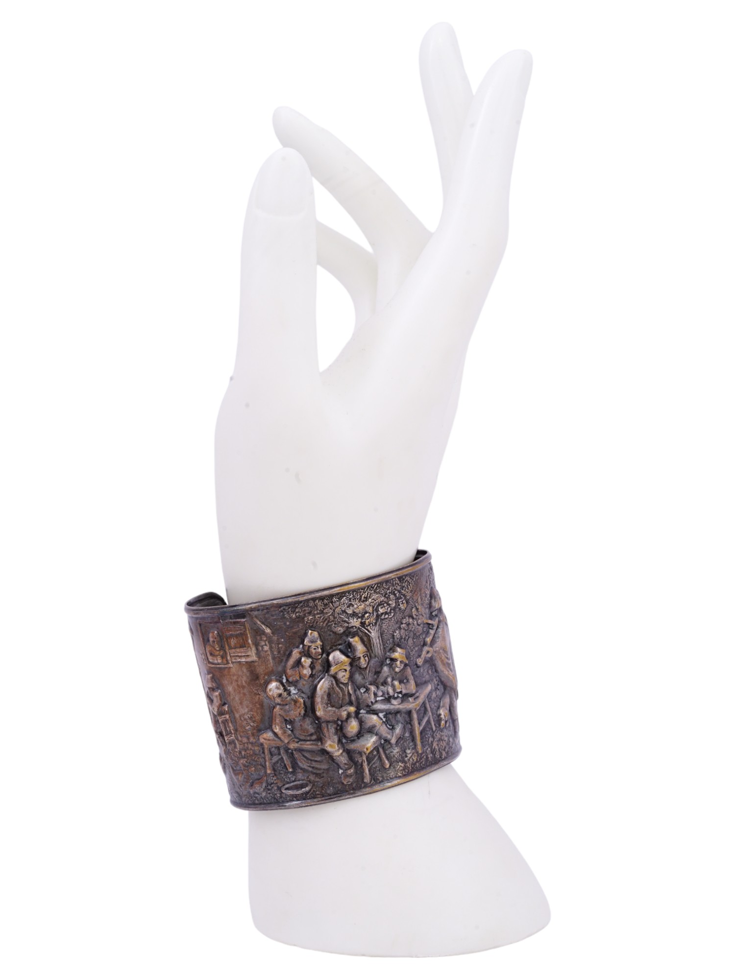 JORGEN STEFFENSON SILVER PLATED CUFF BRACELETS PIC-6