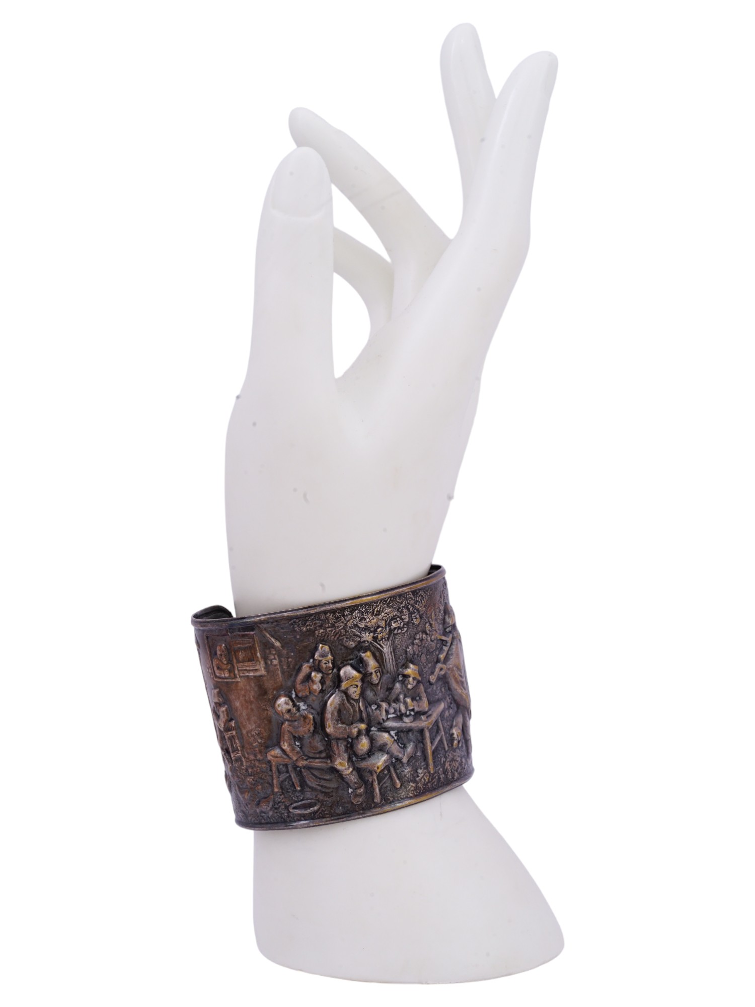 JORGEN STEFFENSON SILVER PLATED CUFF BRACELETS PIC-5