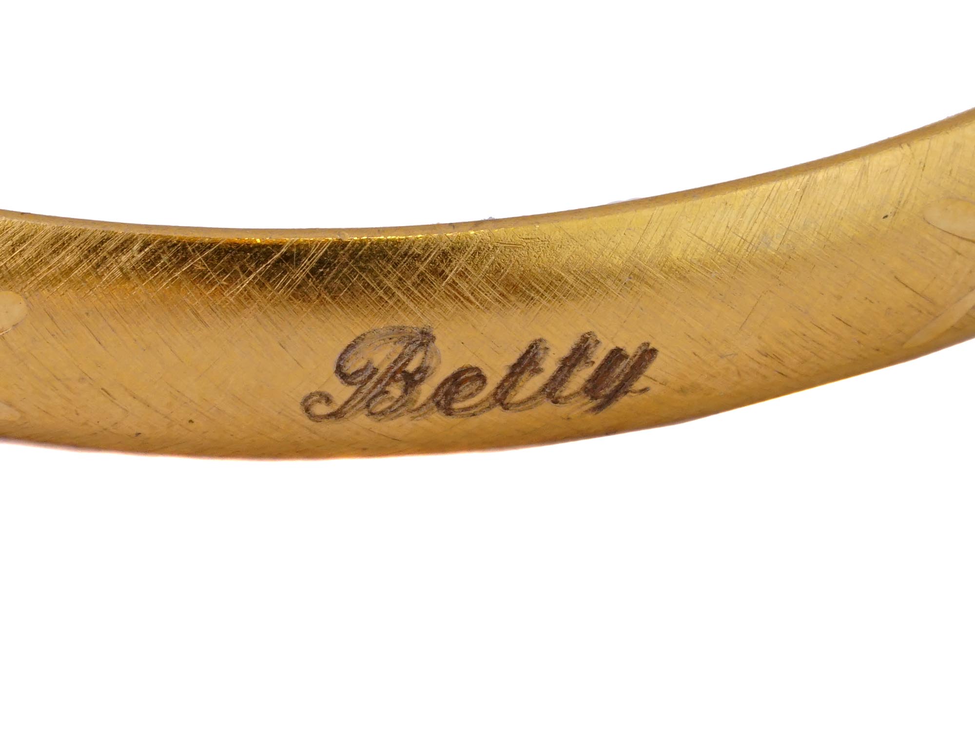 VINTAGE GOLD PLATED BANGLE BRACELETS PIC-3