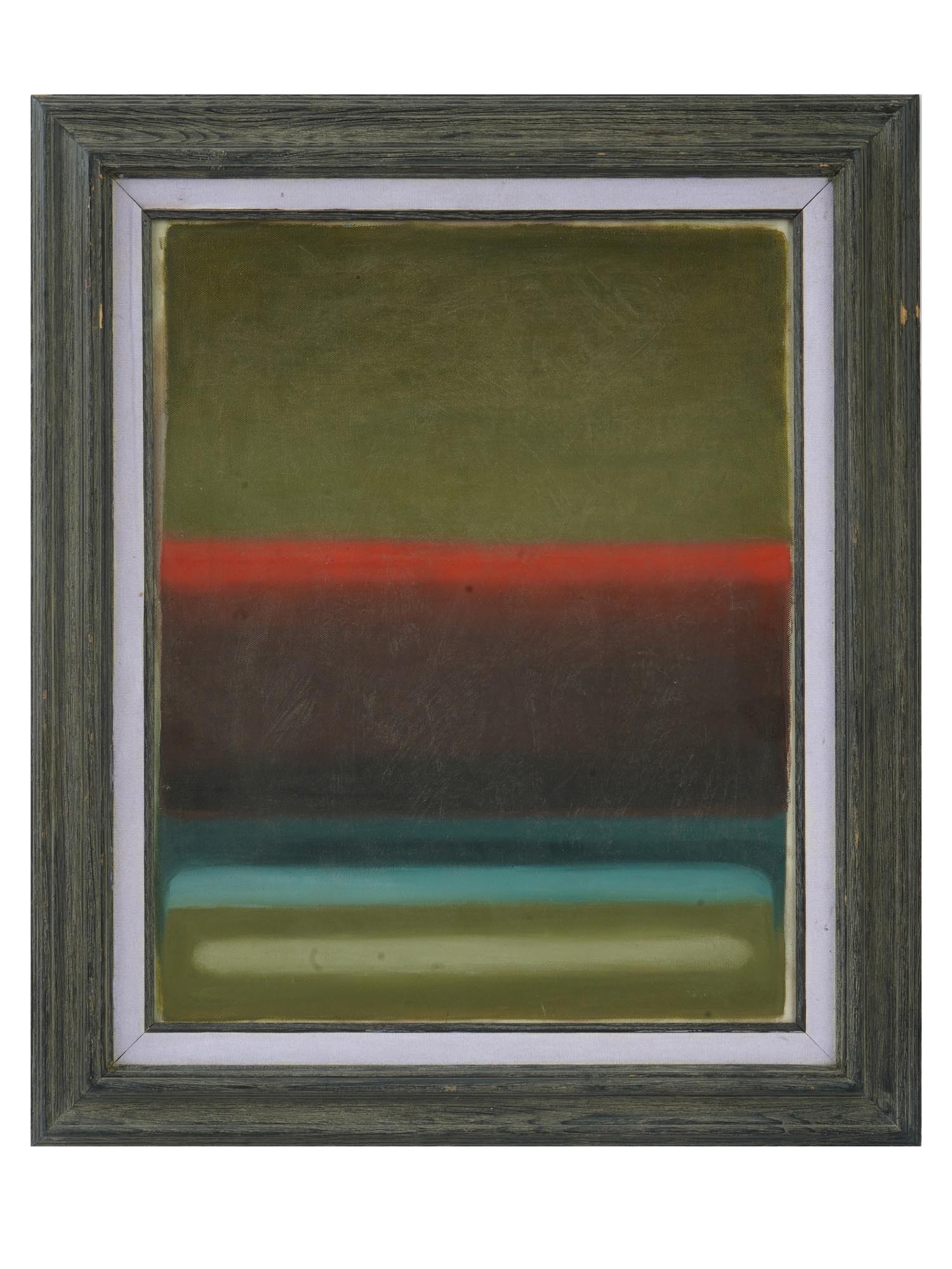 ABSTRACT OIL PAINTING IN THE MANNER OF MARK ROTHKO PIC-0