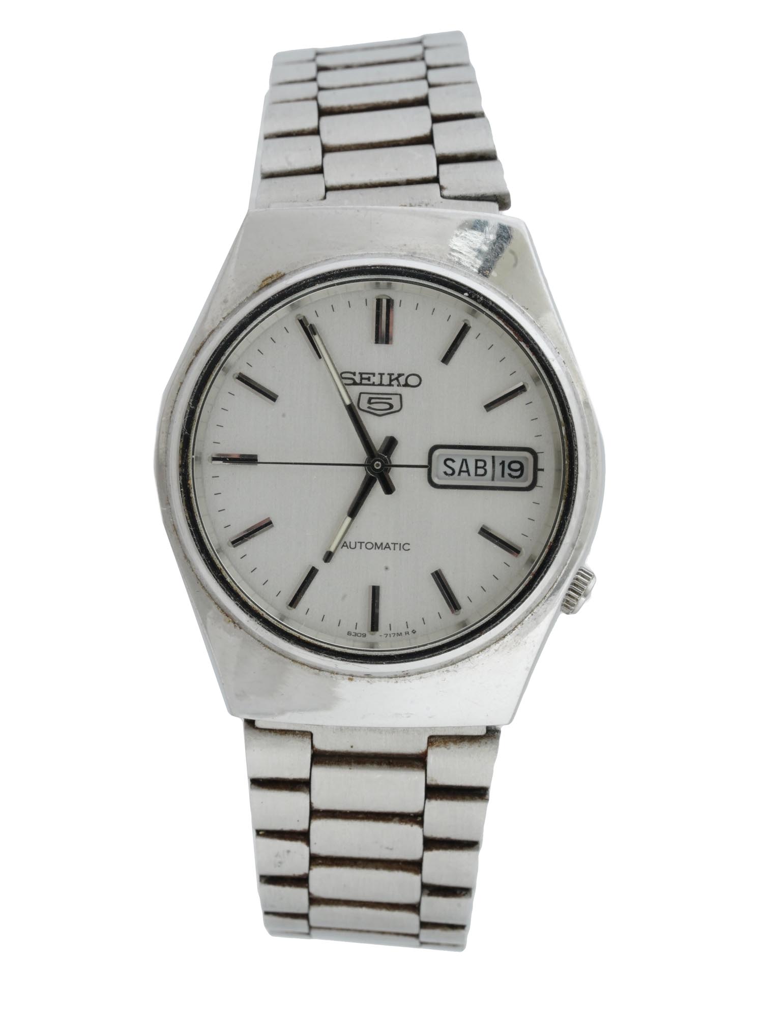 1980S SEIKO STAINLESS STEEL AUTOMATIC WRISTWATCH PIC-1