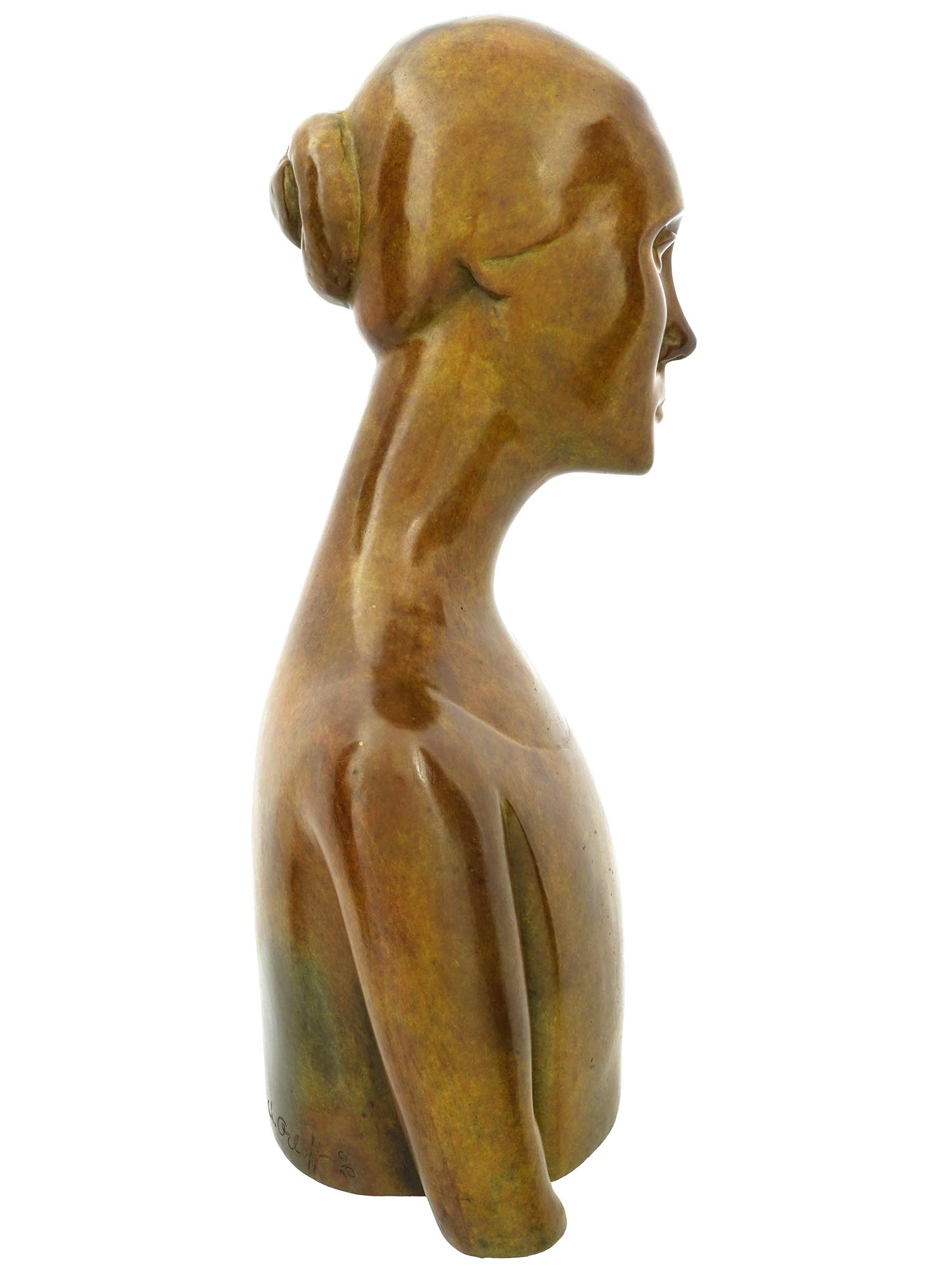 PARIS SCHOOL BRONZE SCULPTURE BY CHANA ORLOFF PIC-2