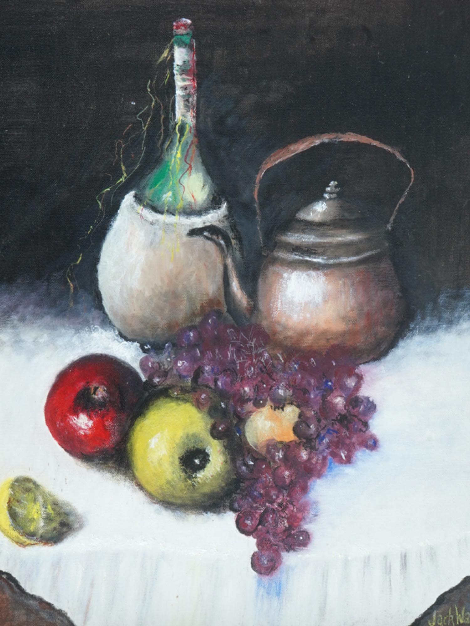 AMERICAN STILL LIFE OIL PAINTING BY JACK WALLS PIC-1