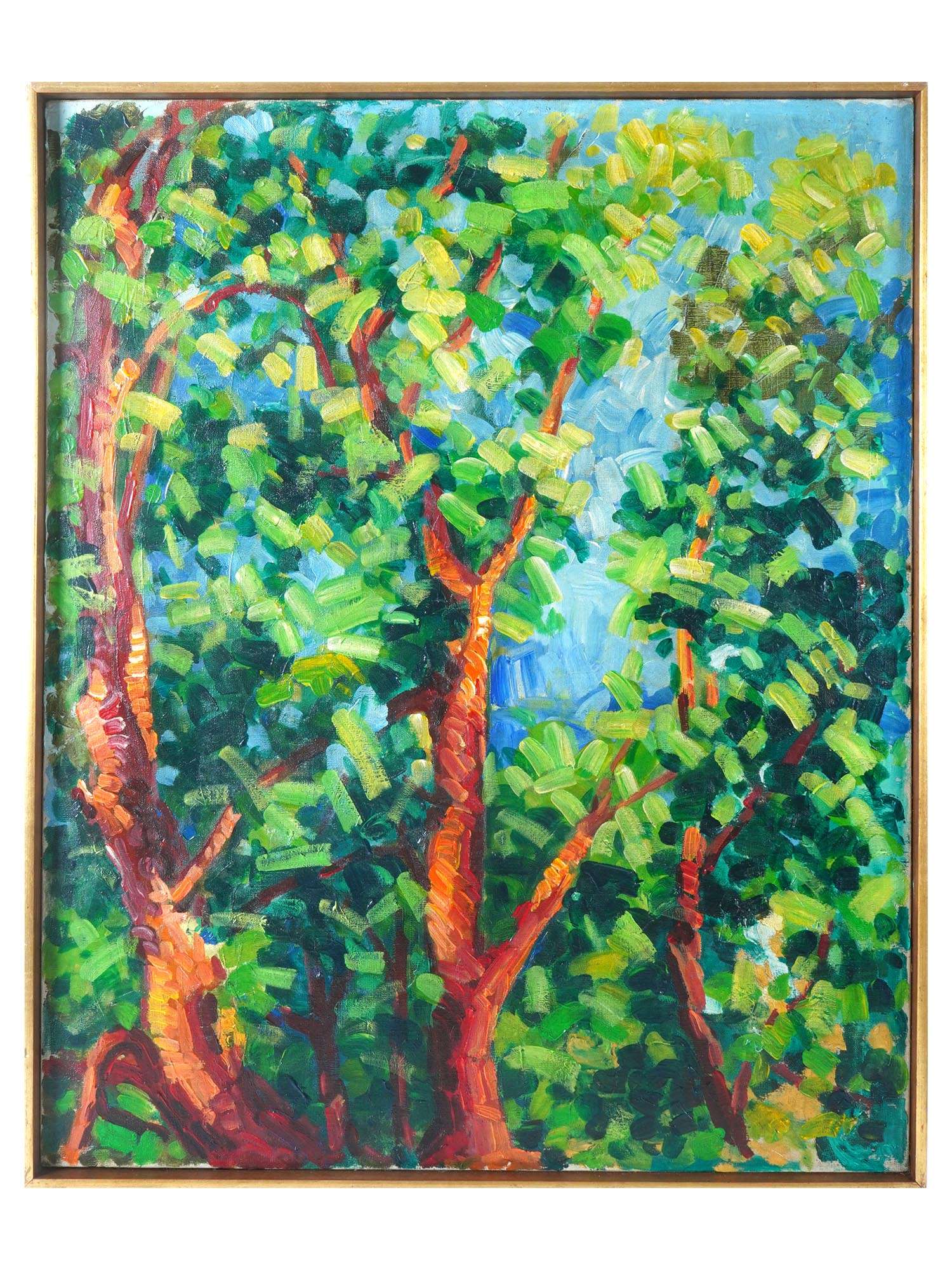 AMERICAN TREES OIL PAINTING BY LYNNE MAPP DREXLER PIC-0