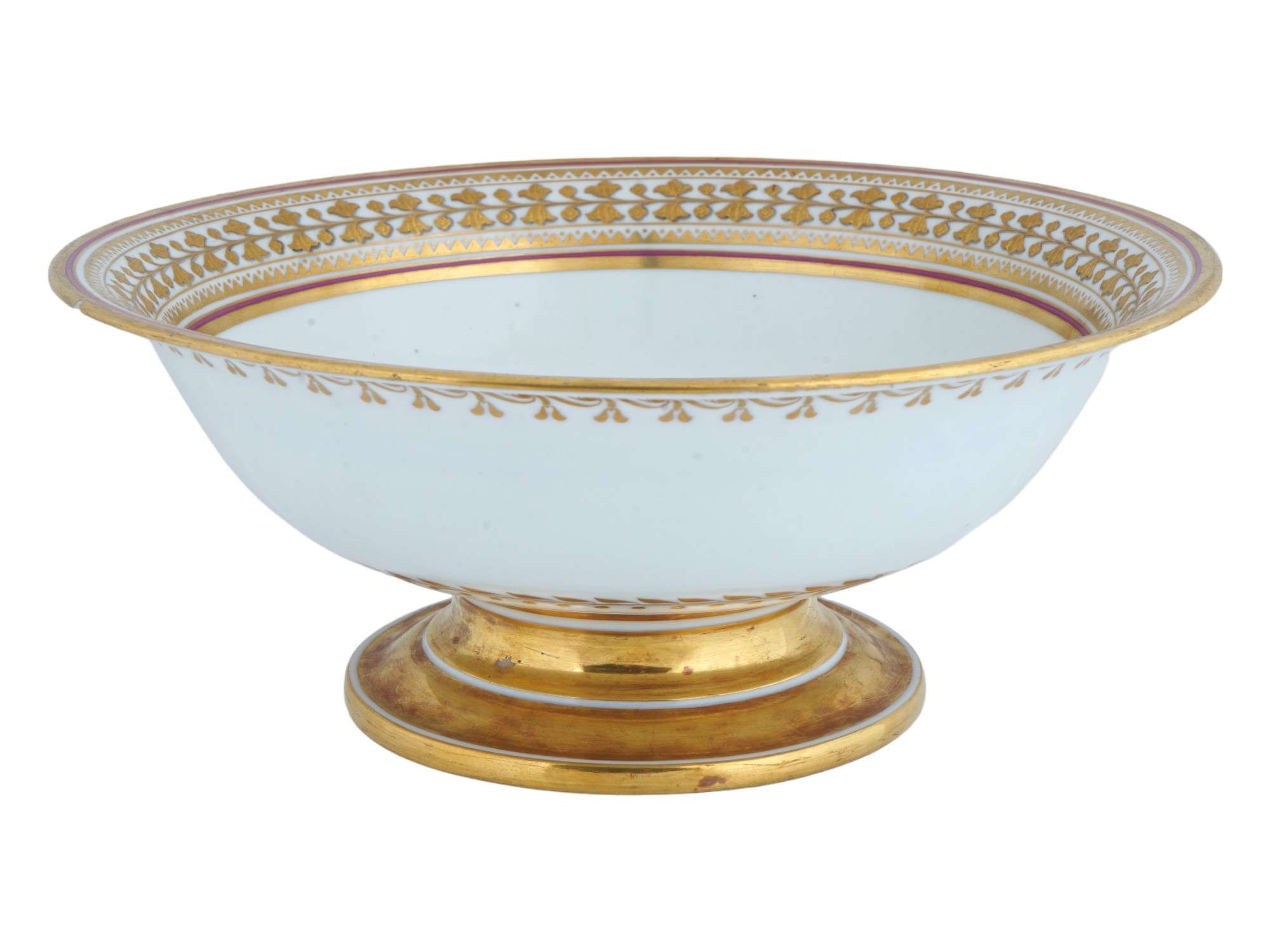 RUSSIAN IMPERIAL PORCELAIN BABIGON FOOTED BOWL PIC-1