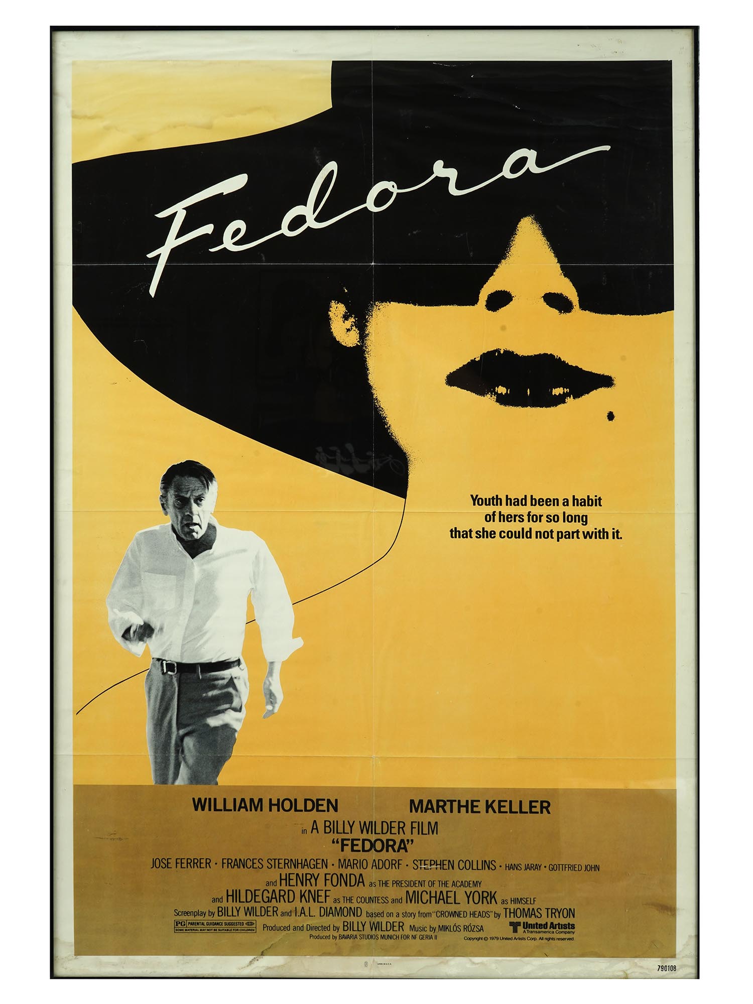 1979 FEDORA BILLY WILDER PROMOTIONAL MOVIE POSTER PIC-0
