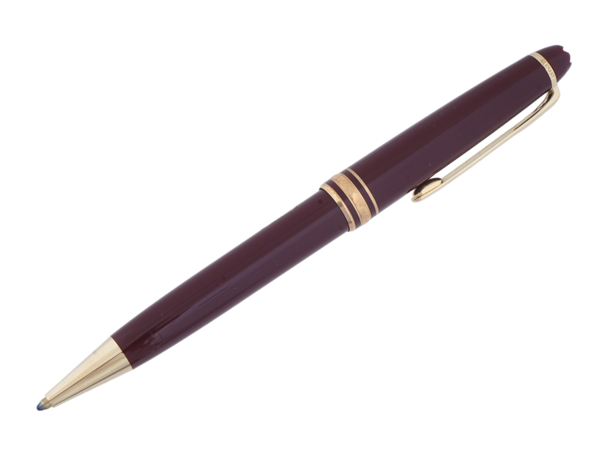 MONTBLANC MEISTERSTUCK GOLDEN RESIN BALLPOINT PEN PIC-3