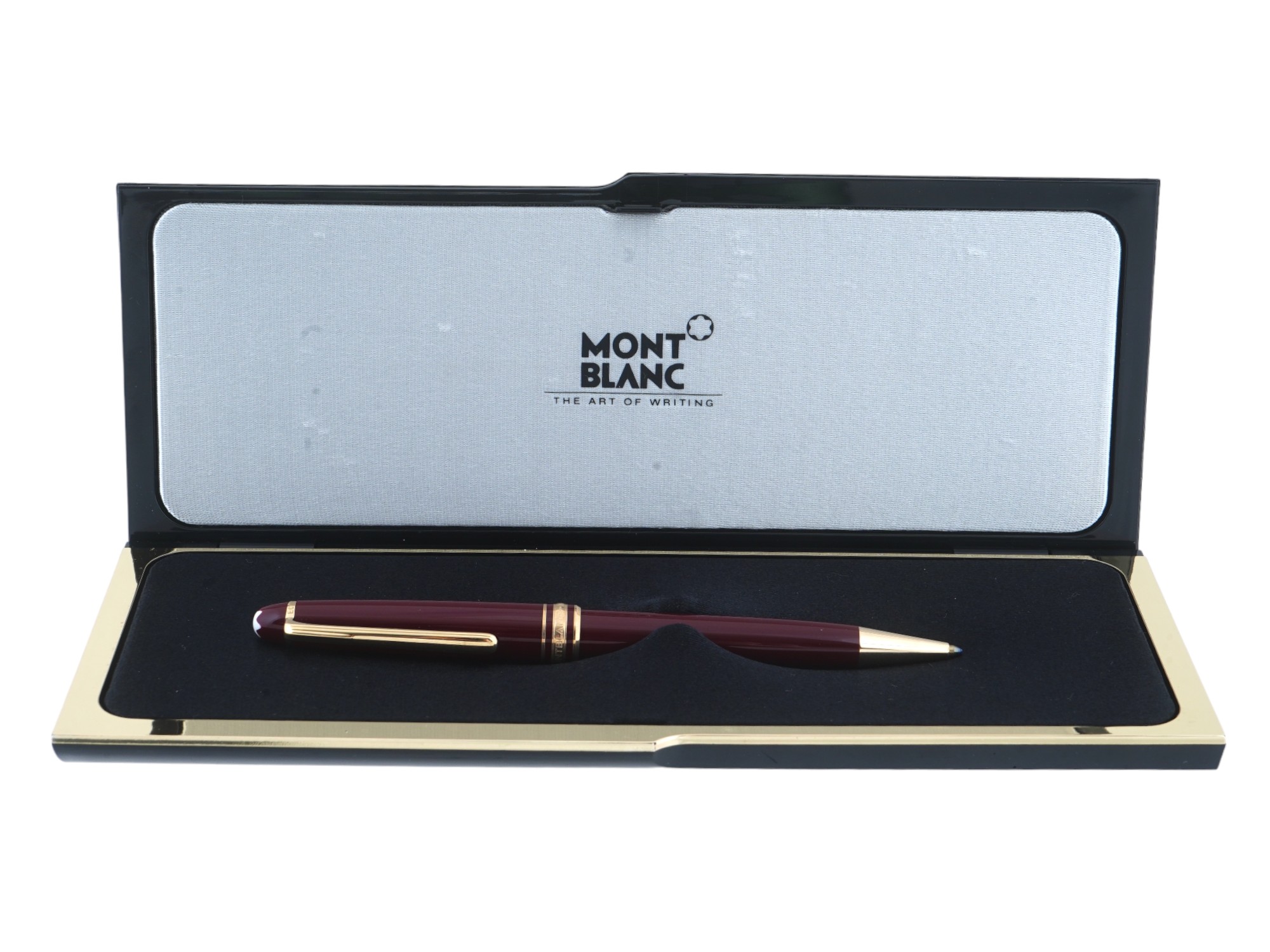 MONTBLANC MEISTERSTUCK GOLDEN RESIN BALLPOINT PEN PIC-1