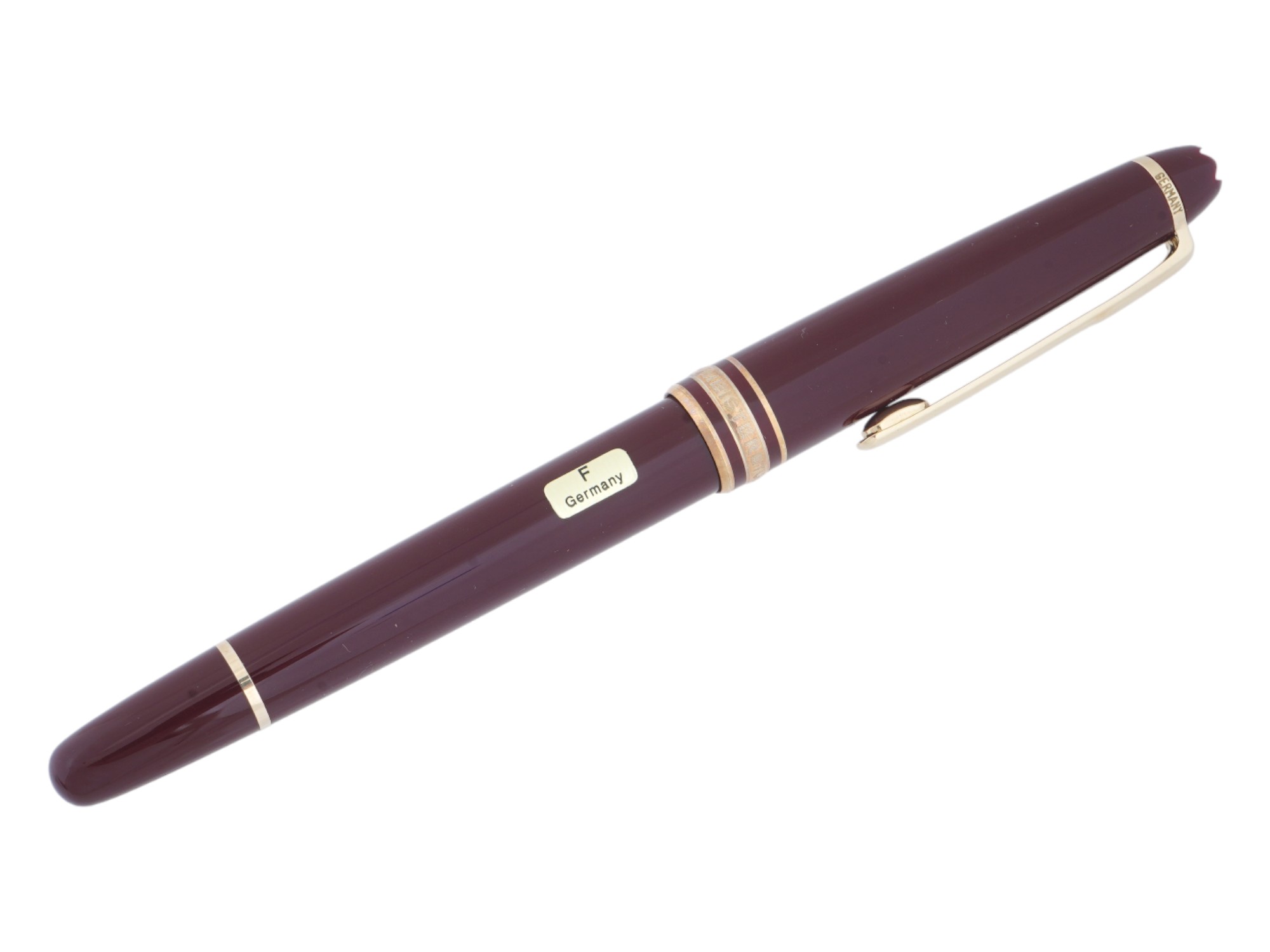 MONTBLANC MEISTERSTUCK GOLDEN RESIN FOUNTAIN PEN PIC-2