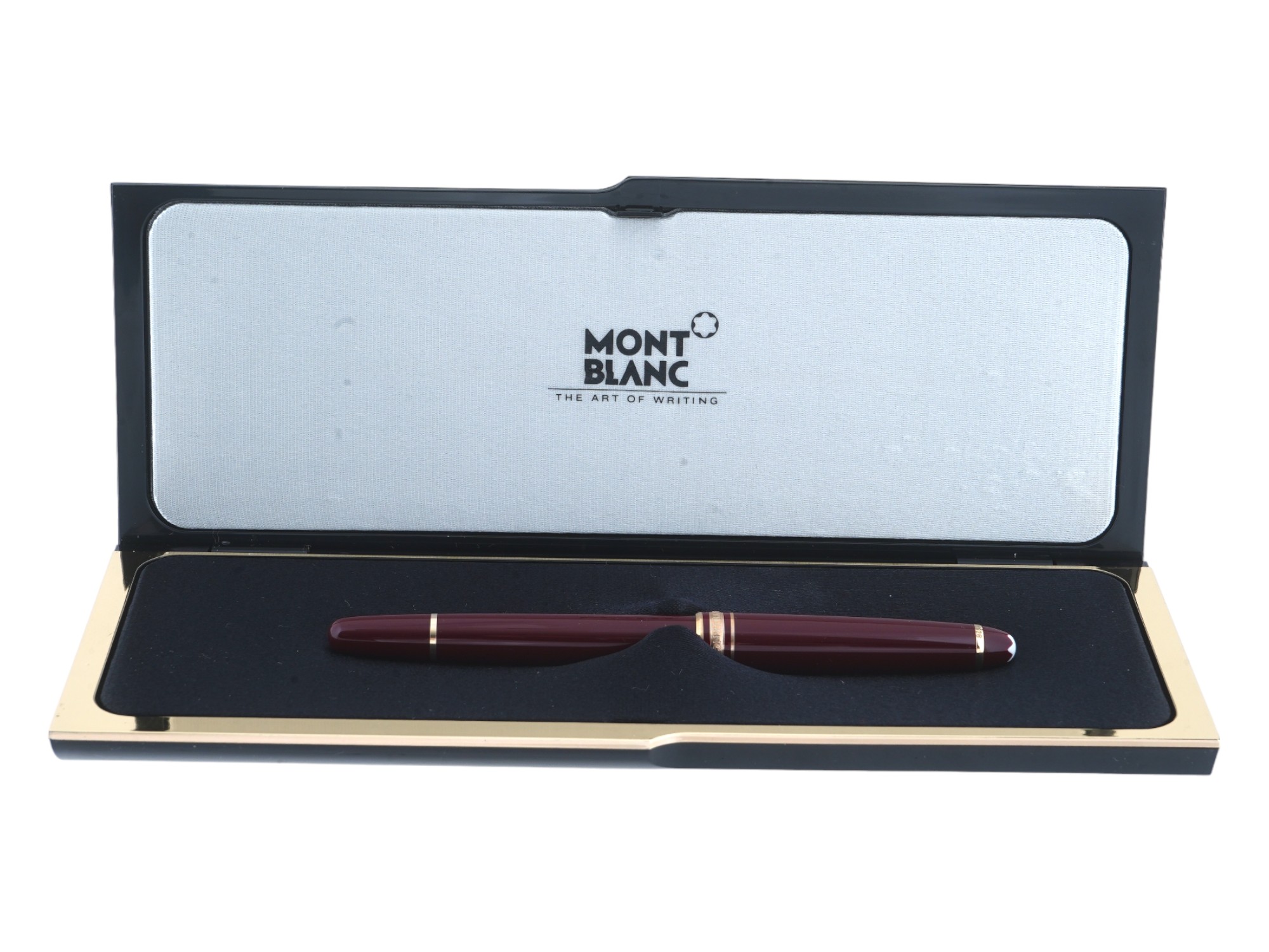 MONTBLANC MEISTERSTUCK GOLDEN RESIN FOUNTAIN PEN PIC-1