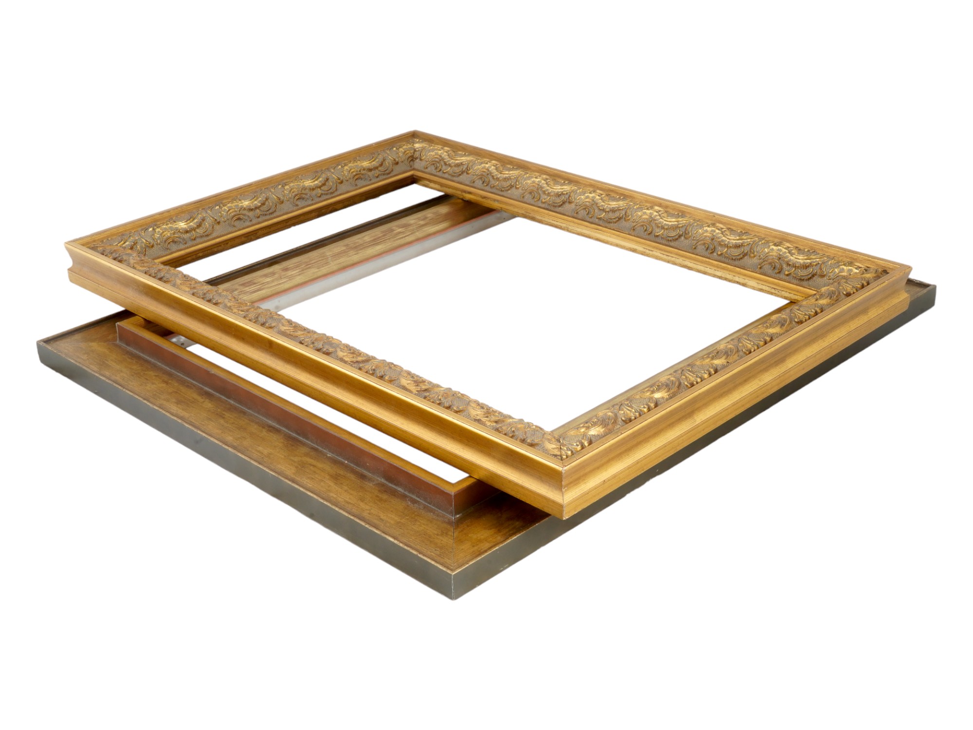 VINTAGE GILT PLEIN AIR AND ORNATE PAINTING FRAMES PIC-1