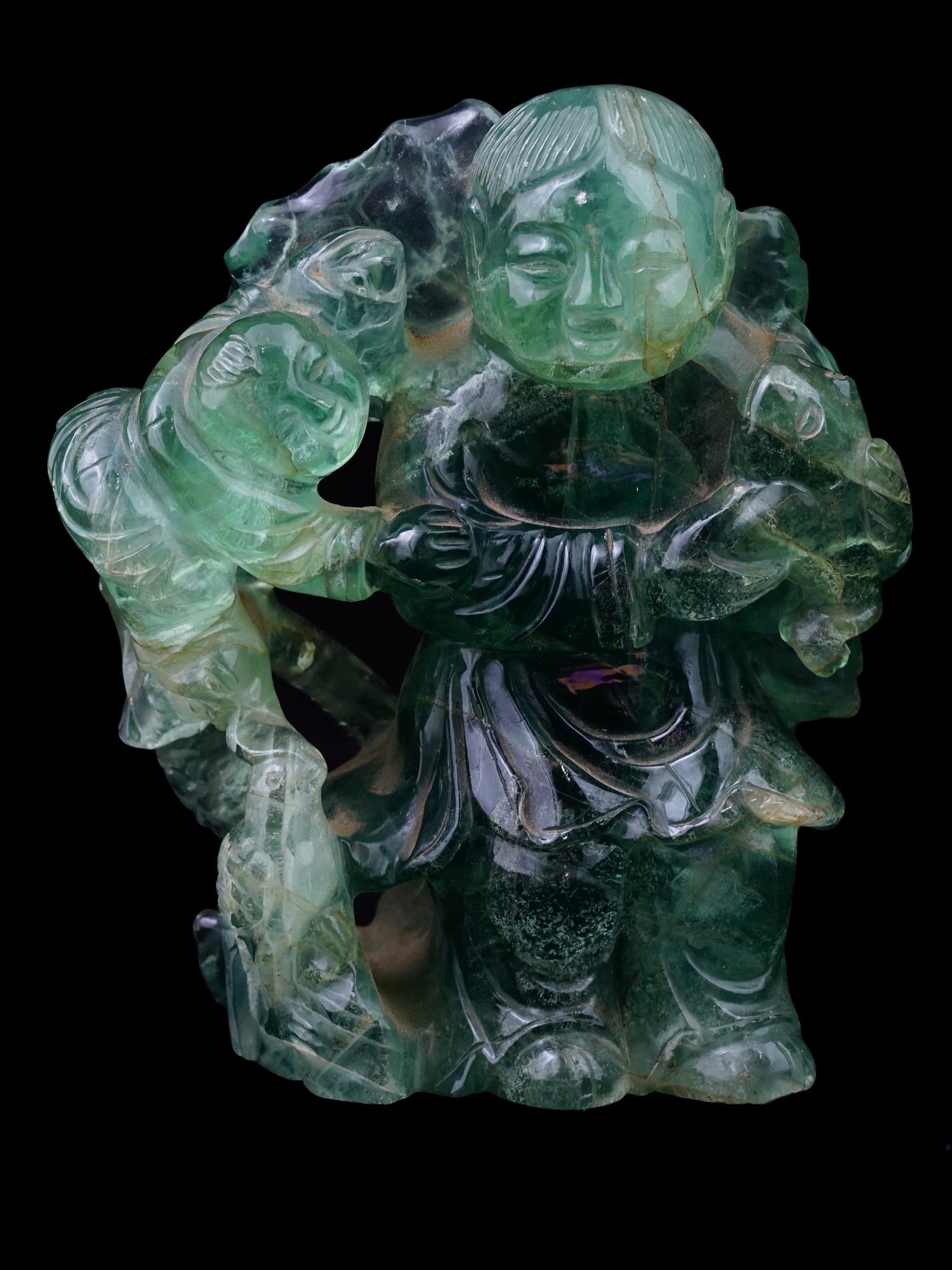 FINE CHINESE QING DYNASTY CARVED QUARTZ FIGURE PIC-0