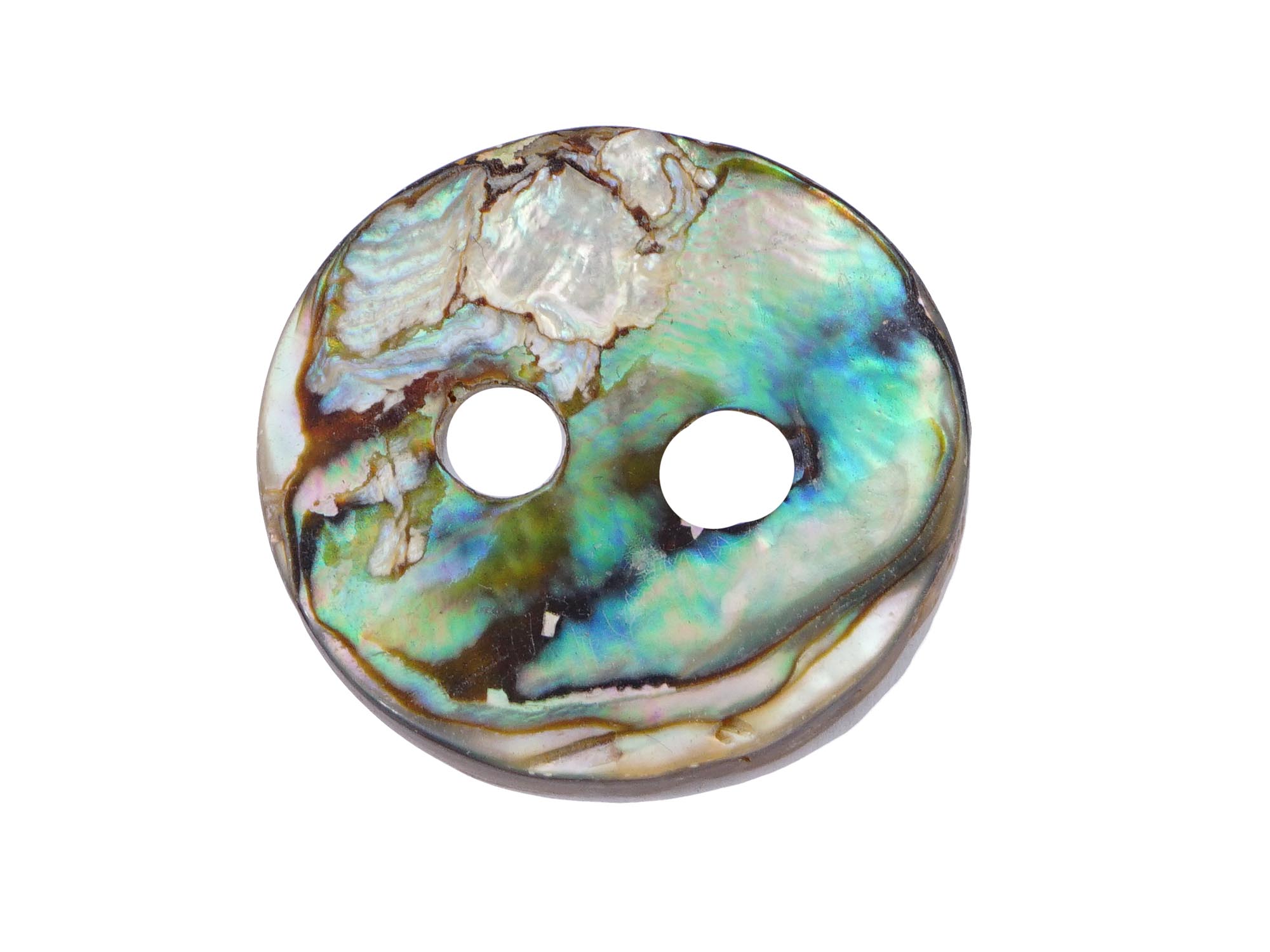 COLLECTION OF ROUND ABALONE BUTTONS OF VARIOUS SIZES PIC-9