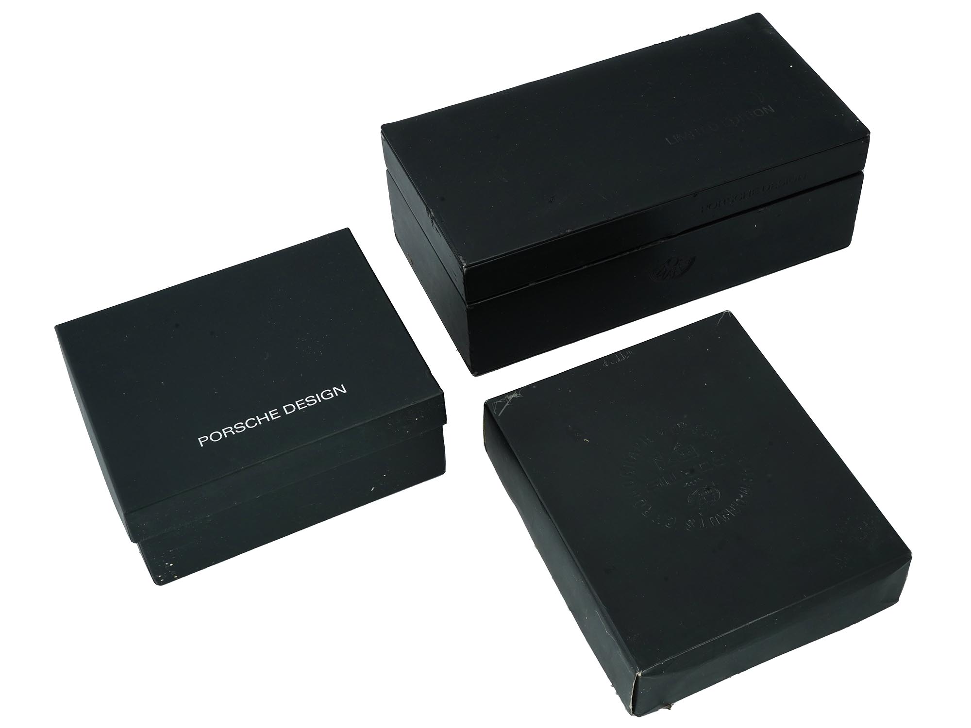 PORSCHE DESIGN WATCH BOXES AND FORTIS COSMONAUTS CASE PIC-1